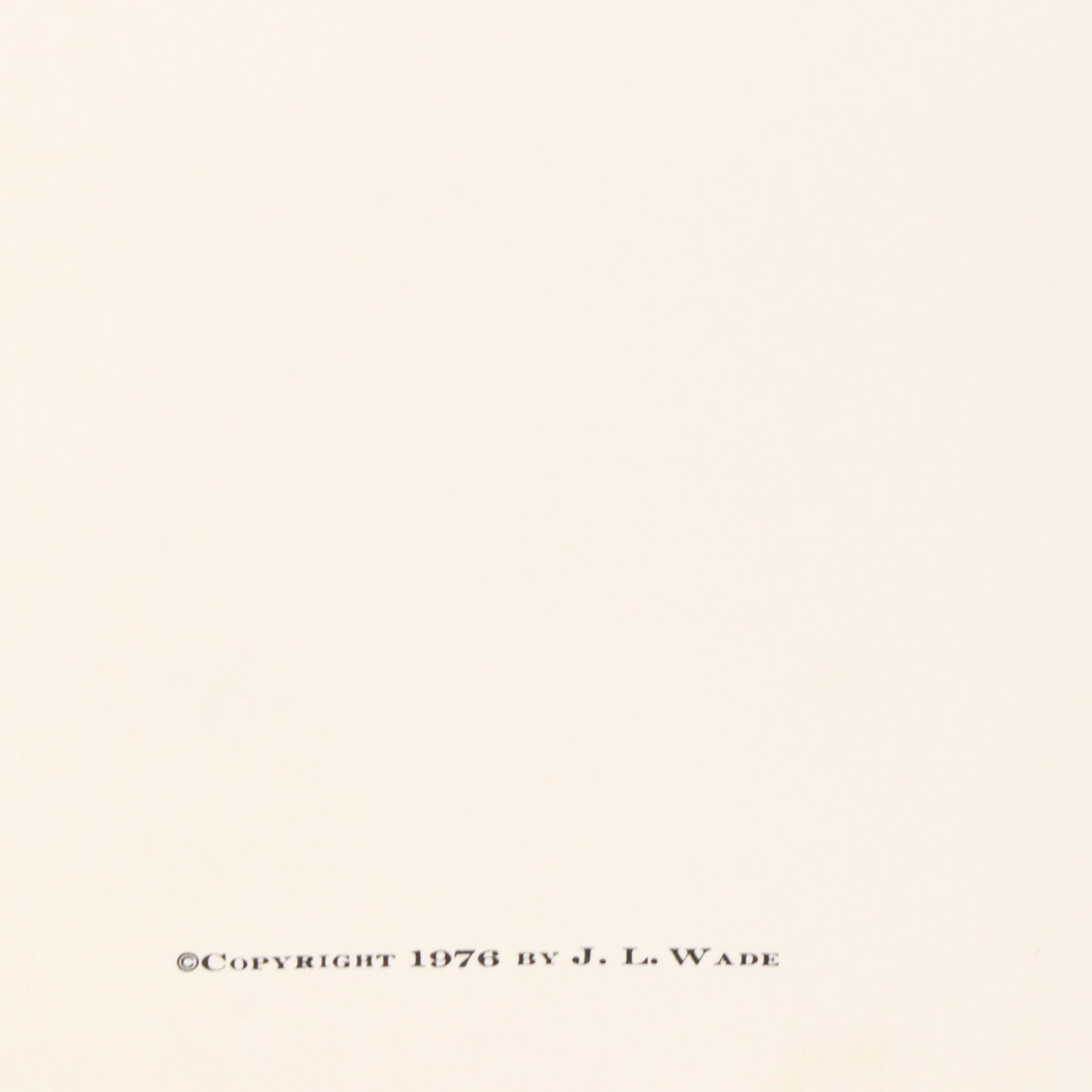 Richard Sloan Offset Lithograph "Nene," Circa 1976