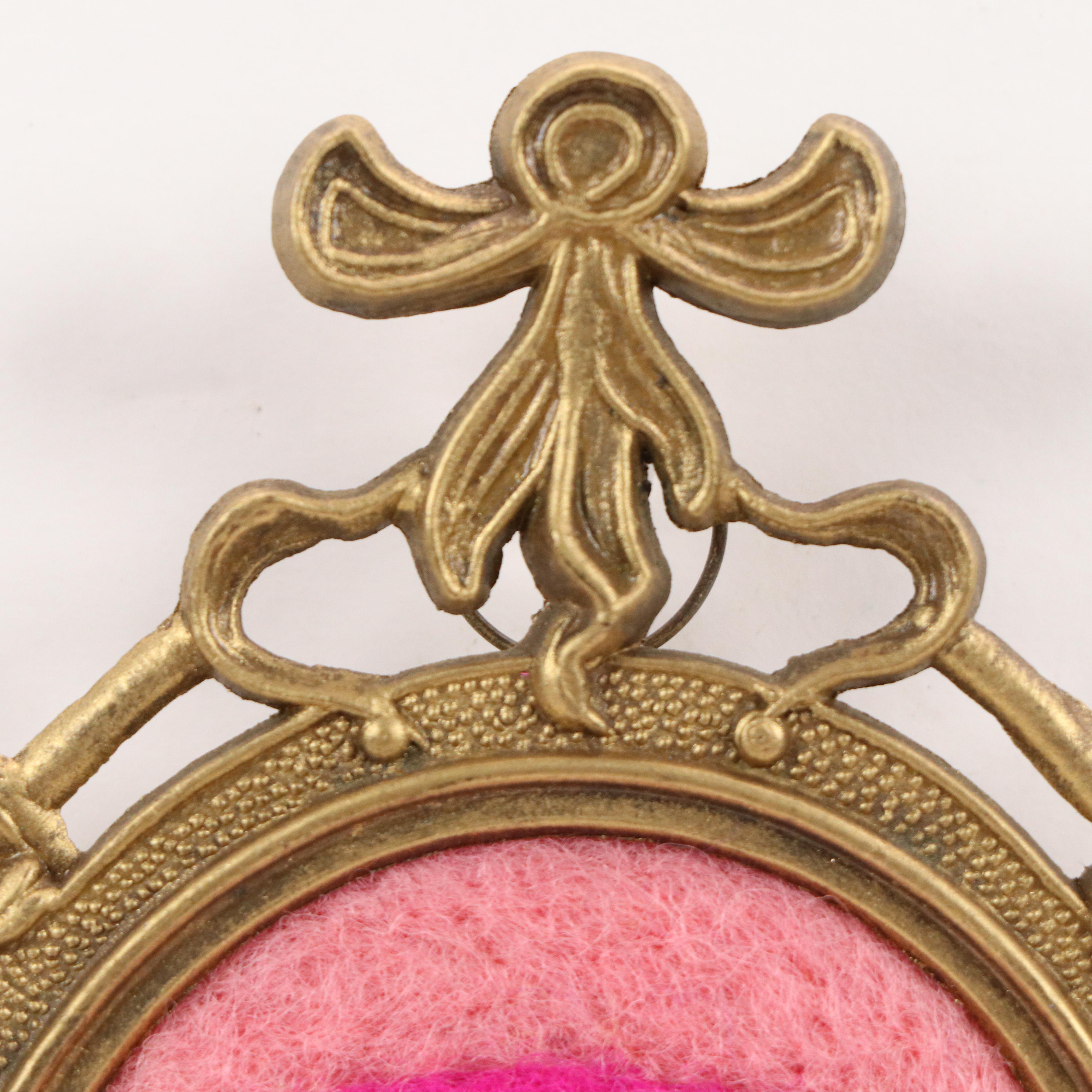 Sarah Miller Fiber Art Wall Hanging of Mystic Eye, 21st Century