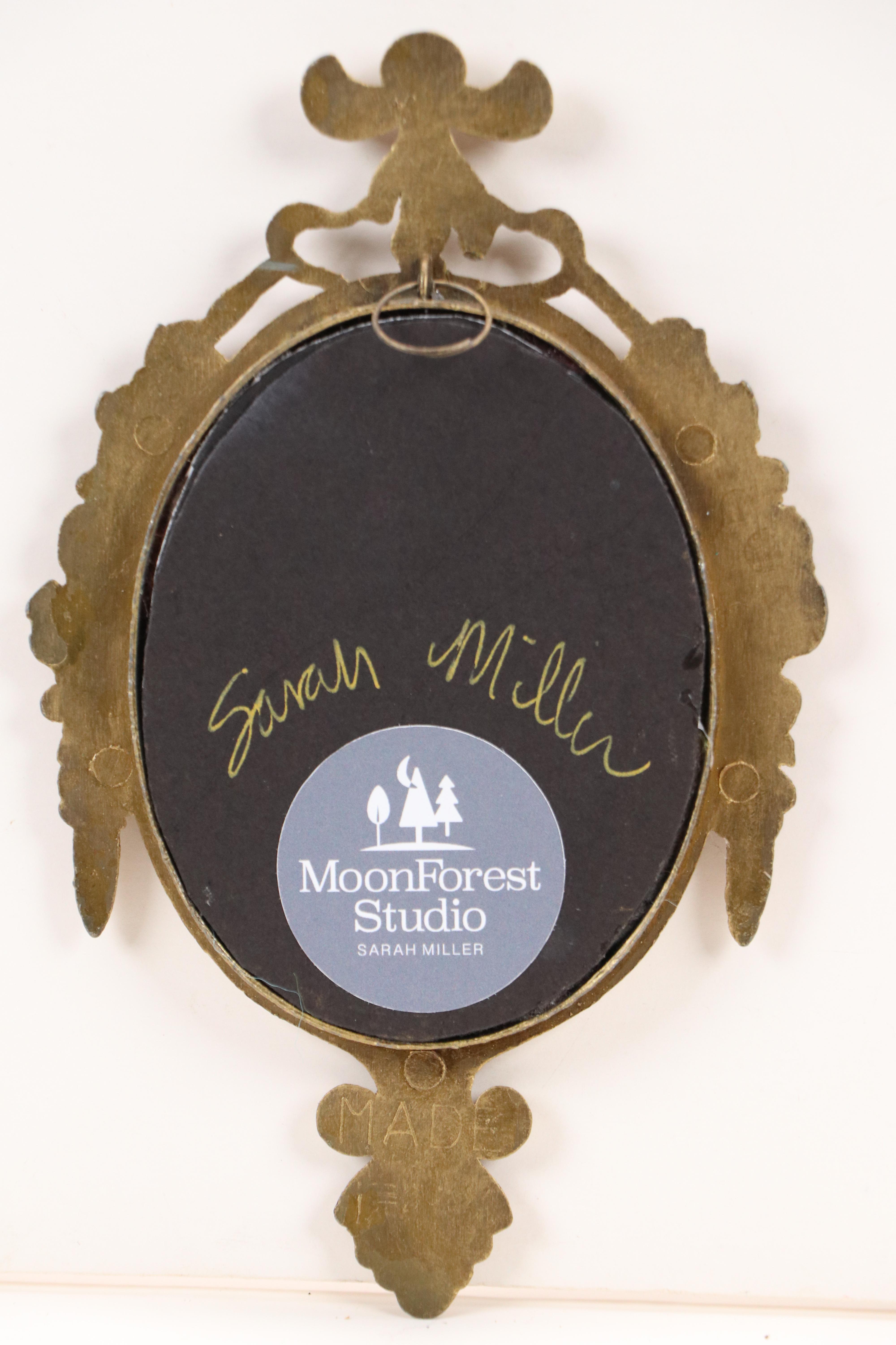 Sarah Miller Fiber Art Wall Hanging of Mystic Eye, 21st Century