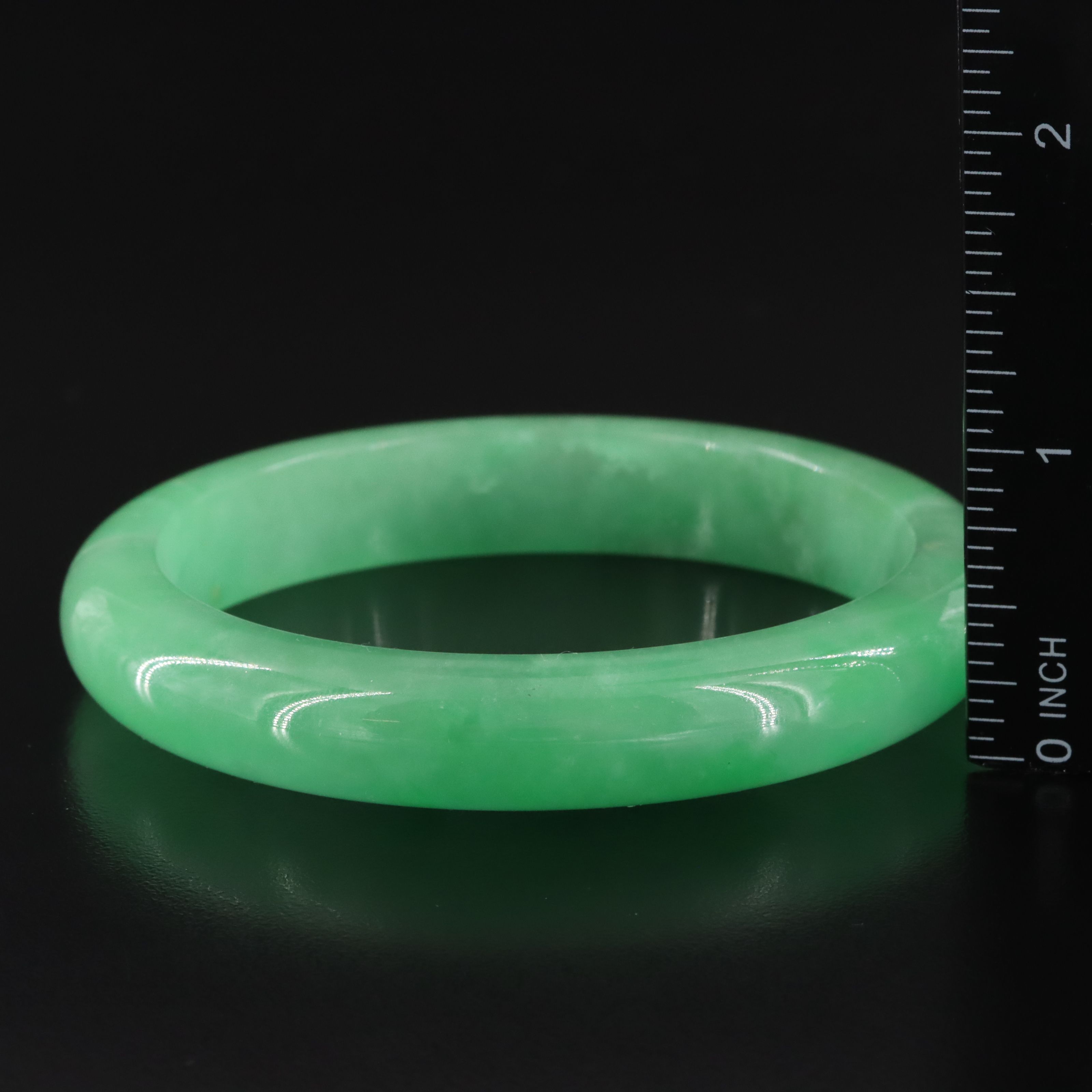 Jadeite and Calcite Hololith Bangles