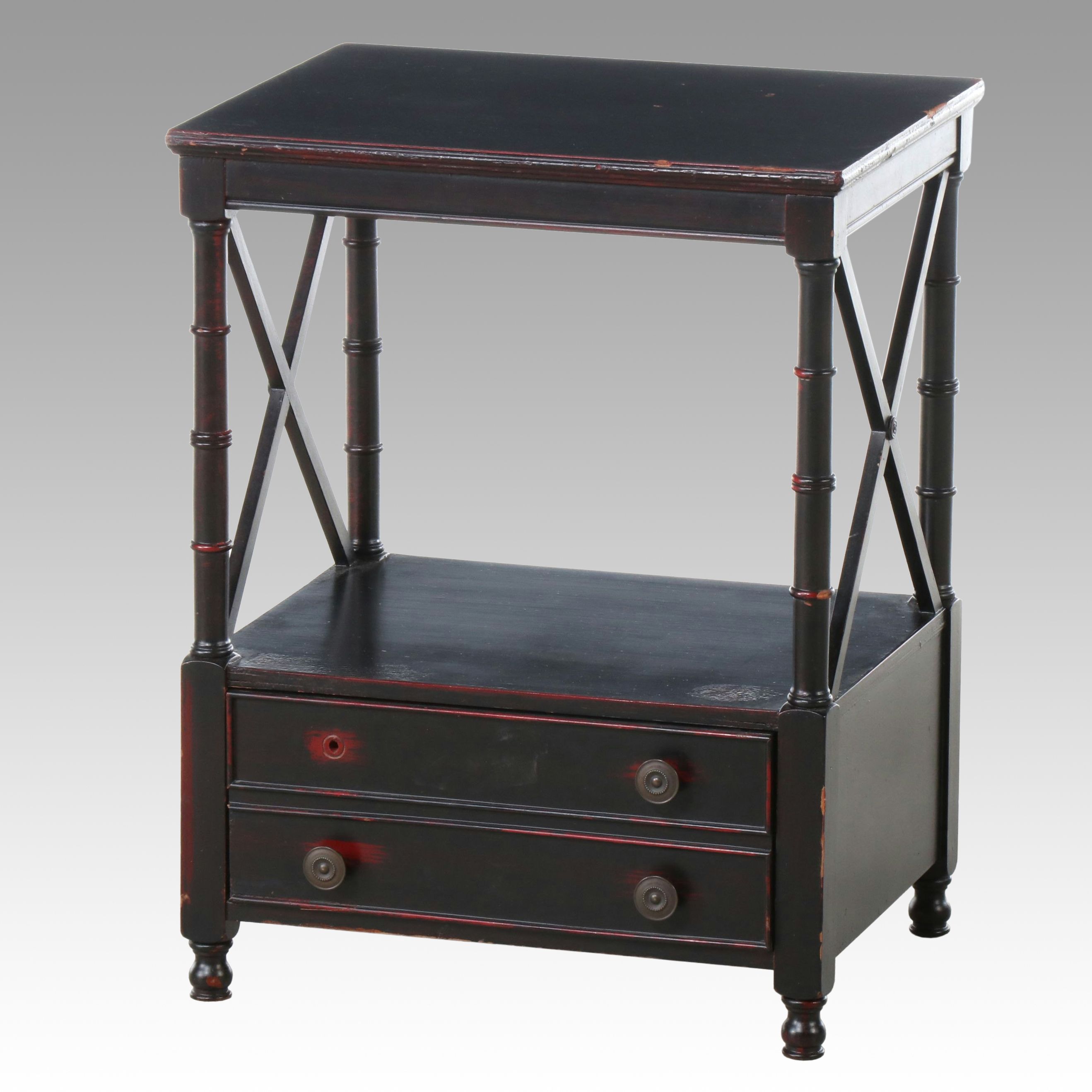 Lacquered Single-Drawer Side Table