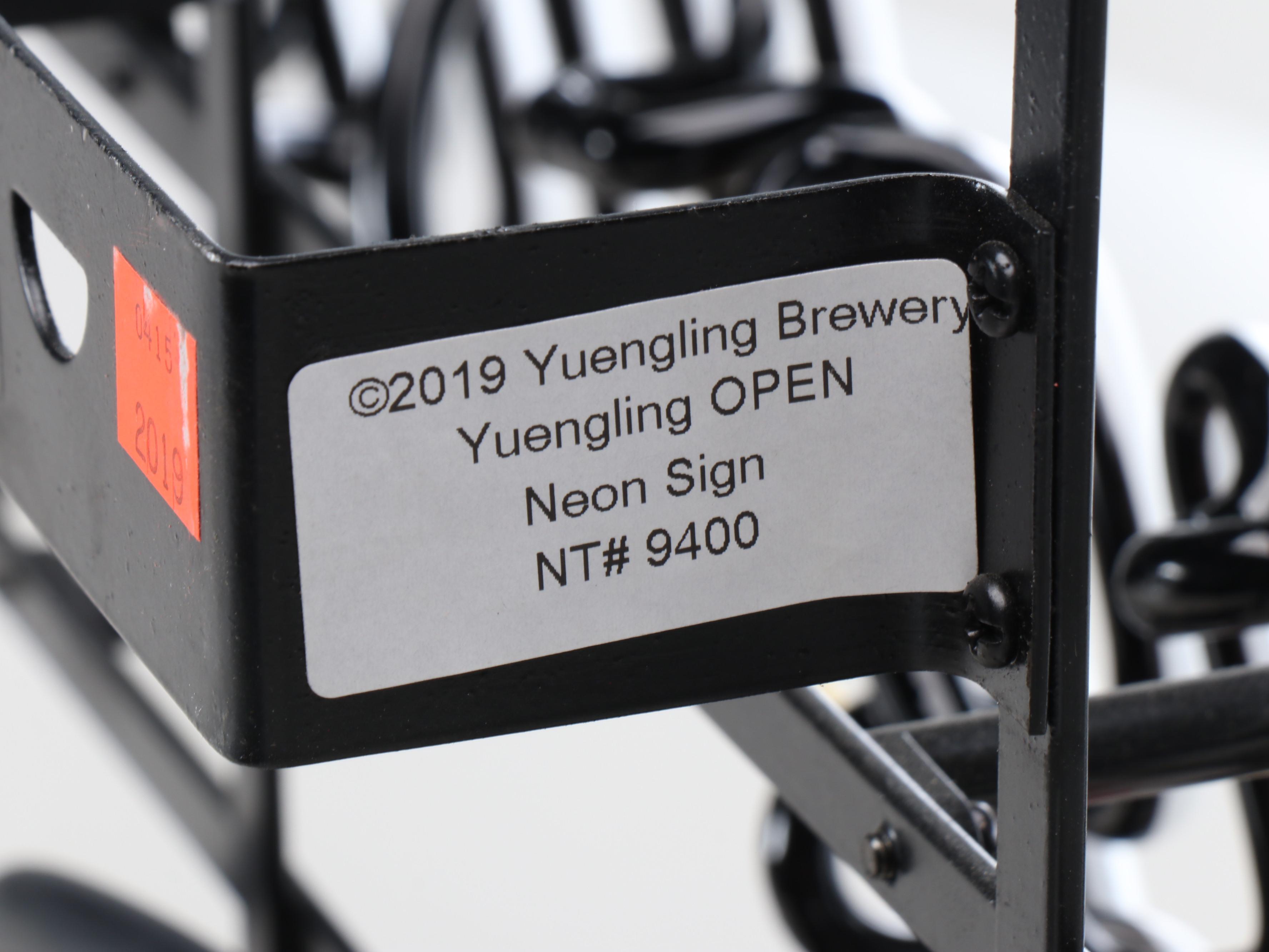 Neon Tech Yuengling Brewery Bar Open Neon Sign, 2019