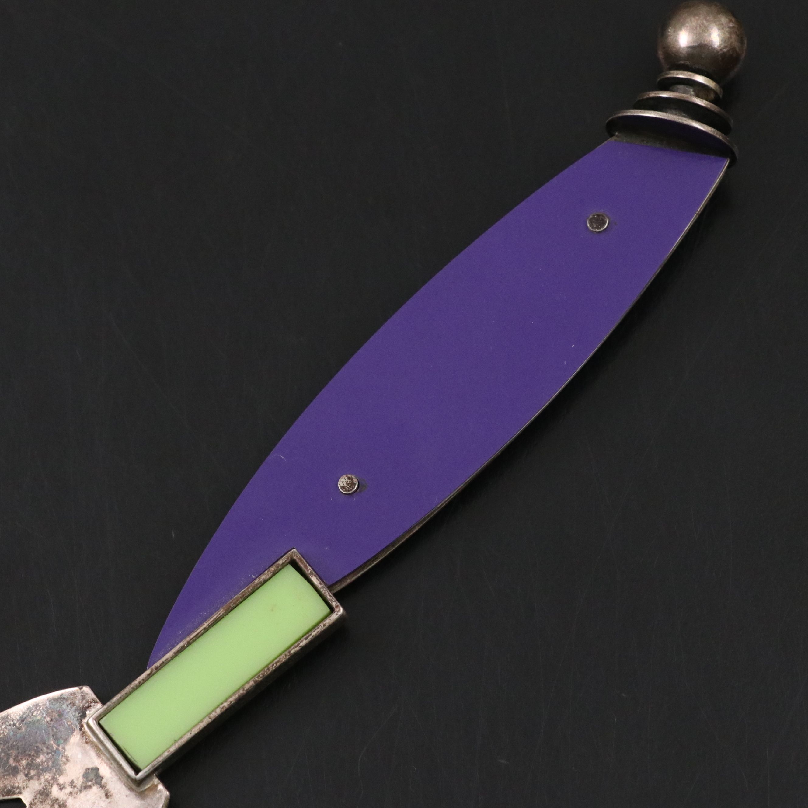 Marsh Cohen Handmade Sterling Silver and Resin Spork, 1991