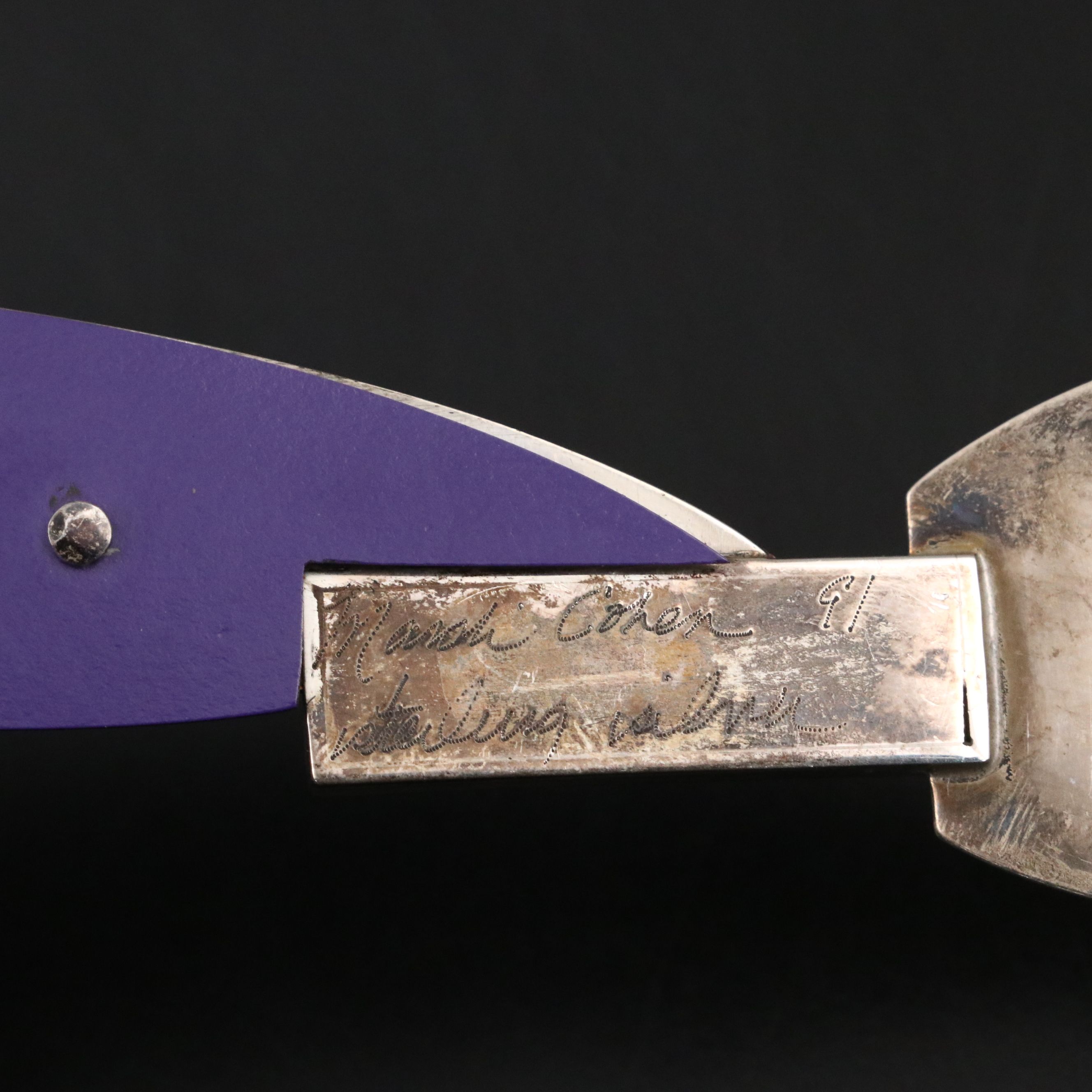 Marsh Cohen Handmade Sterling Silver and Resin Spork, 1991