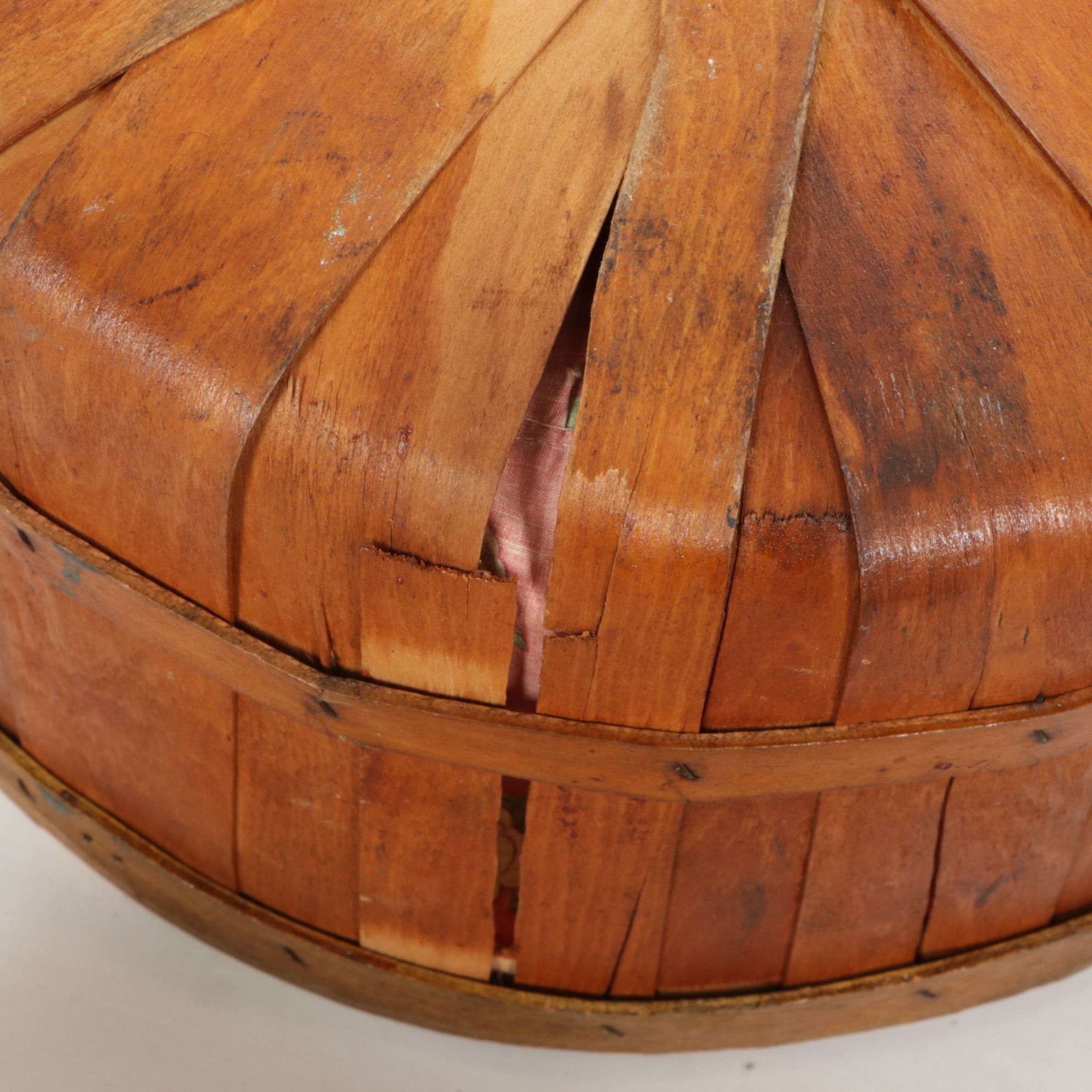 Pima Coiled Basket with Rustic Wood and Other Woven Baskets