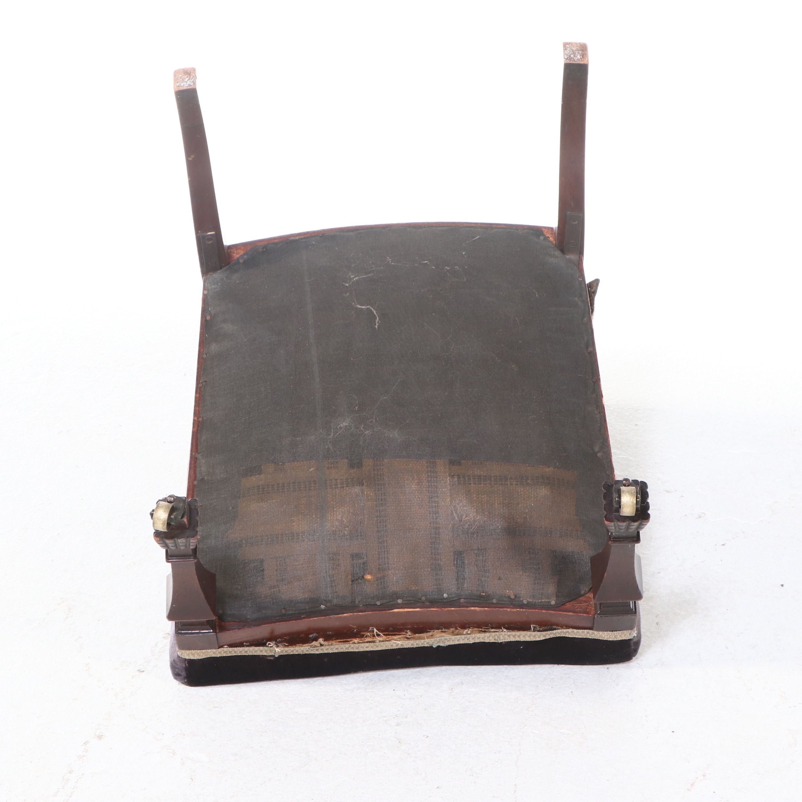 Pair of Victorian Velvet Upholstered Parlor Chairs, 19th Century