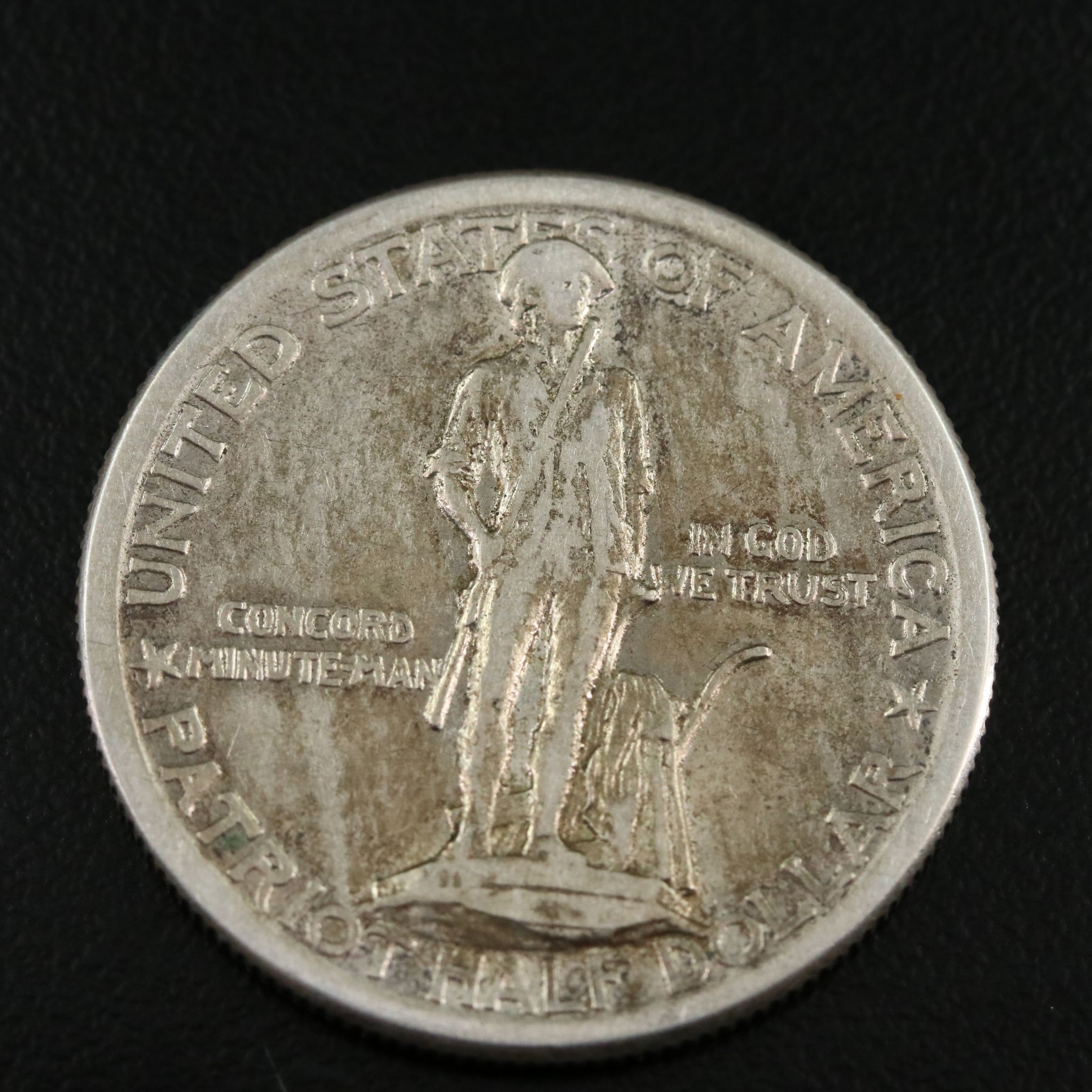 1925 Lexington Concord Sesquicentennial Commemorative Silver Half Dollar
