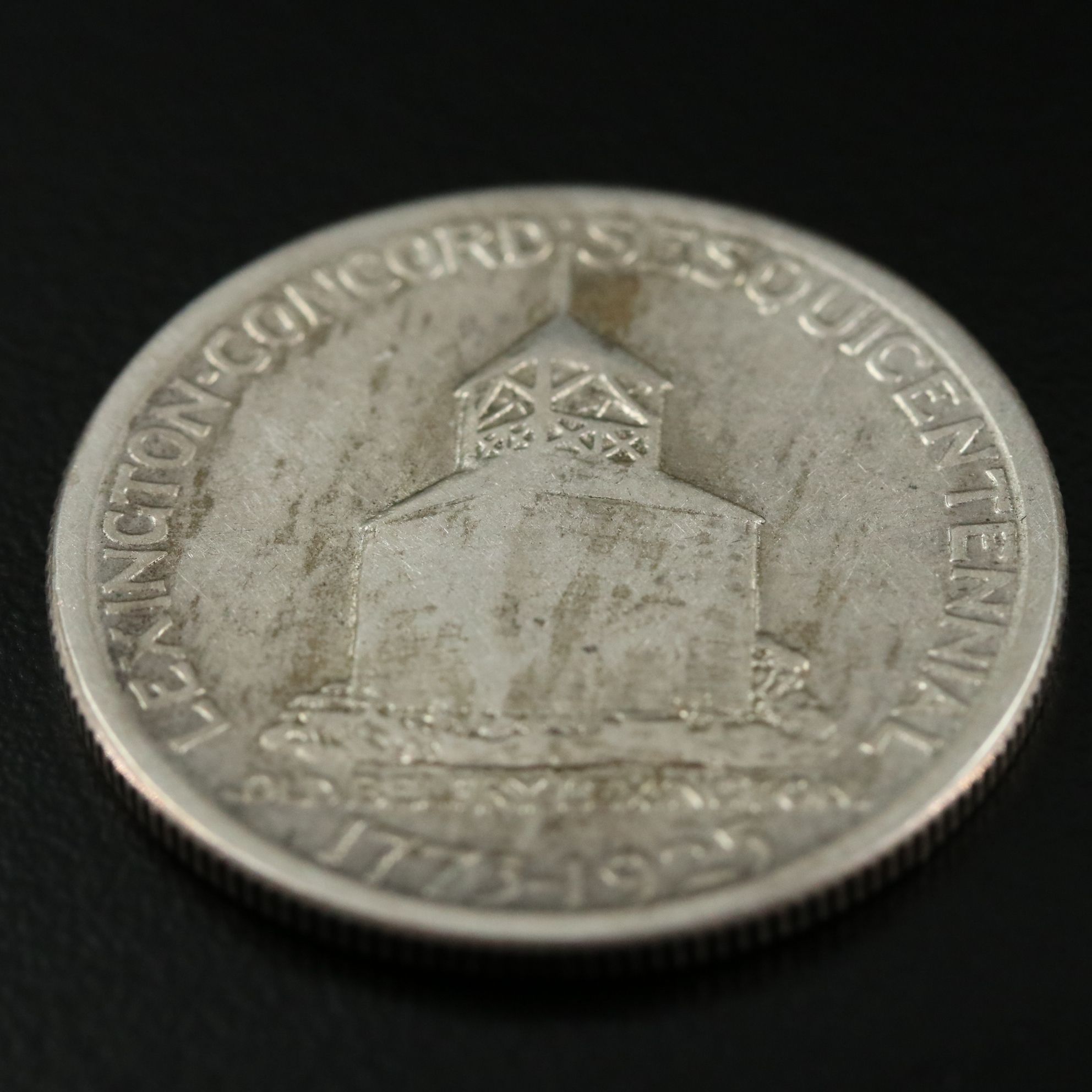 1925 Lexington Concord Sesquicentennial Commemorative Silver Half Dollar