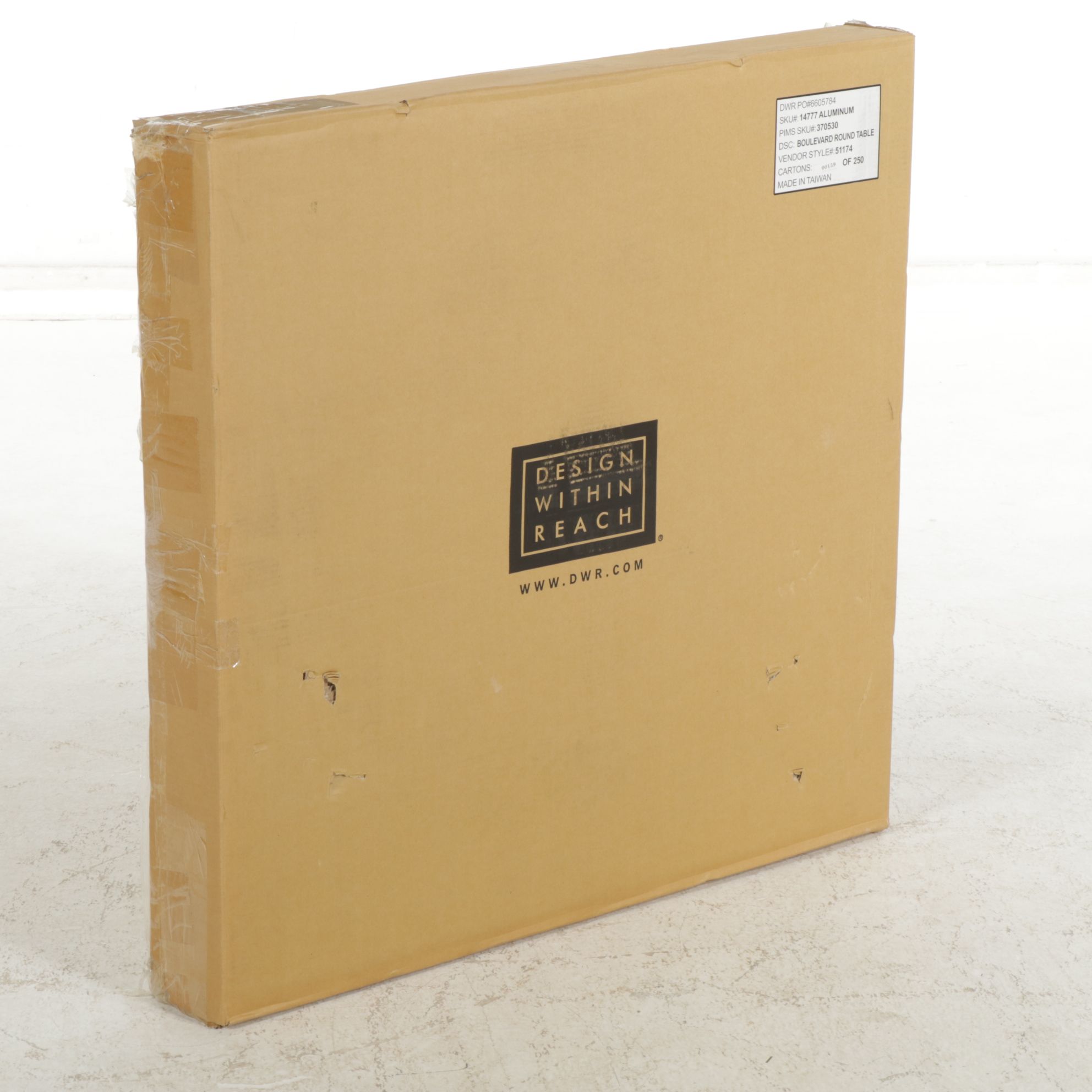 Design Within Reach "Boulevard" Powder Coated Aluminum Outdoor Dining Table