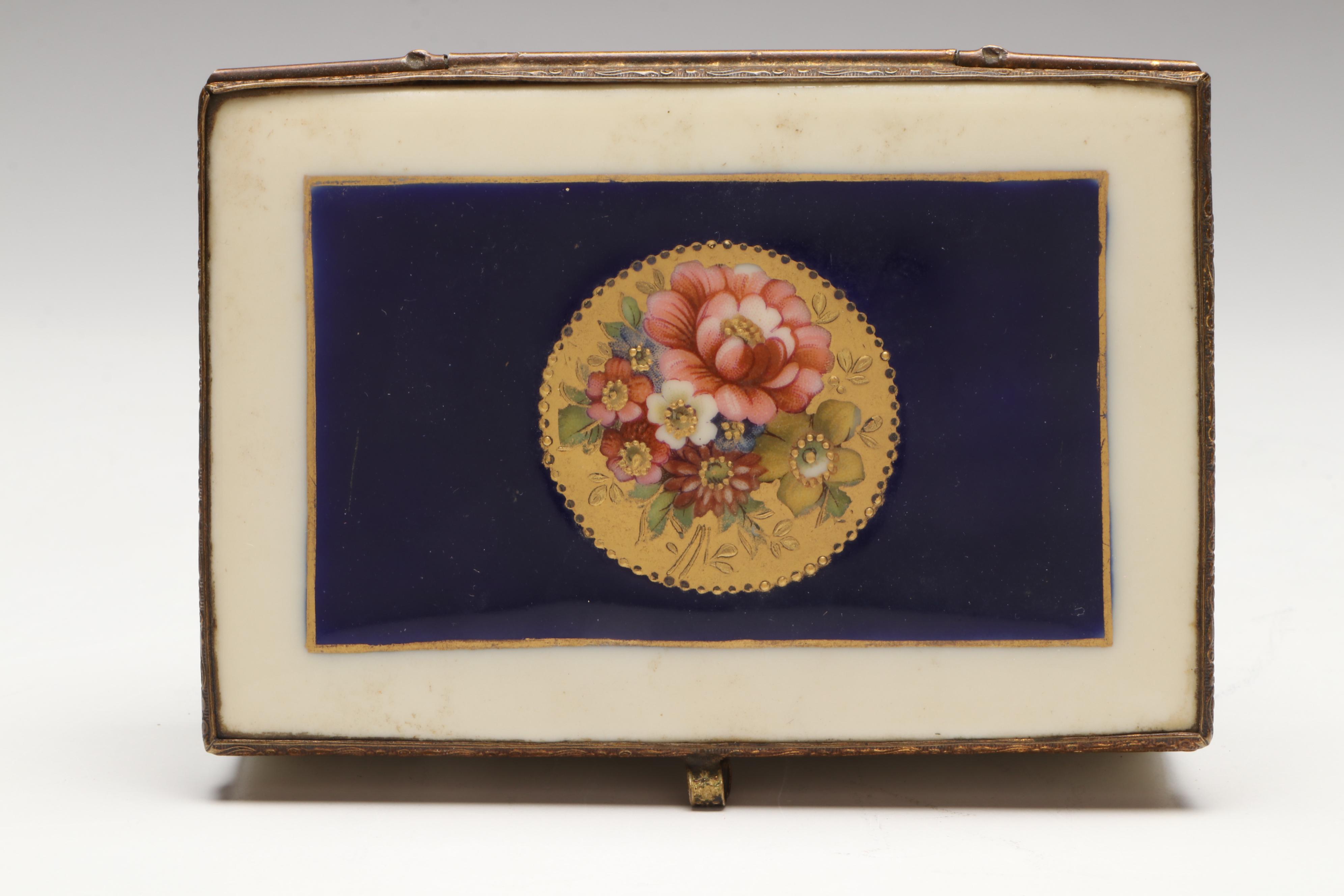 Czechoslovak, Staffordshire and Lenox Decorative Porcelain Boxes