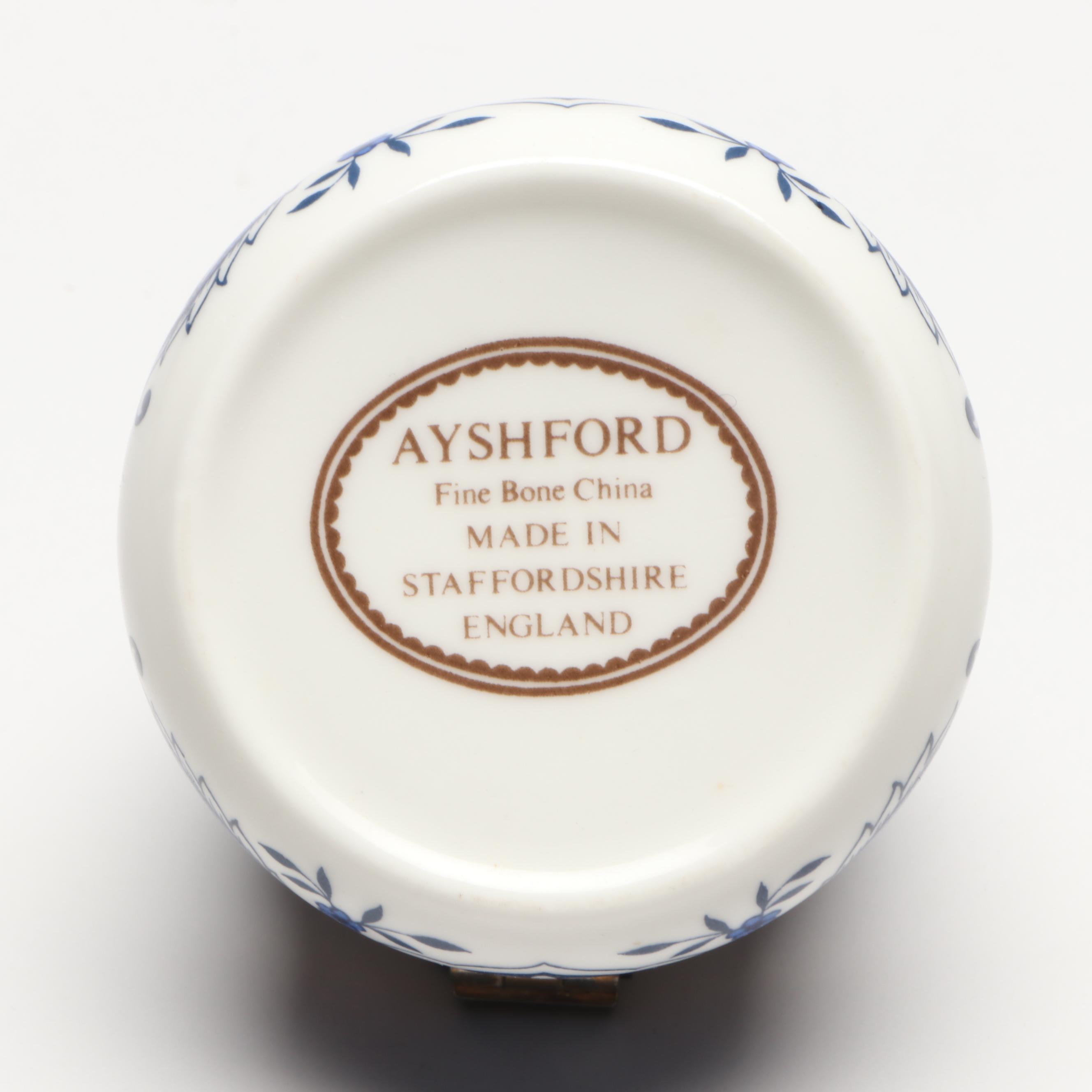 Czechoslovak, Staffordshire and Lenox Decorative Porcelain Boxes