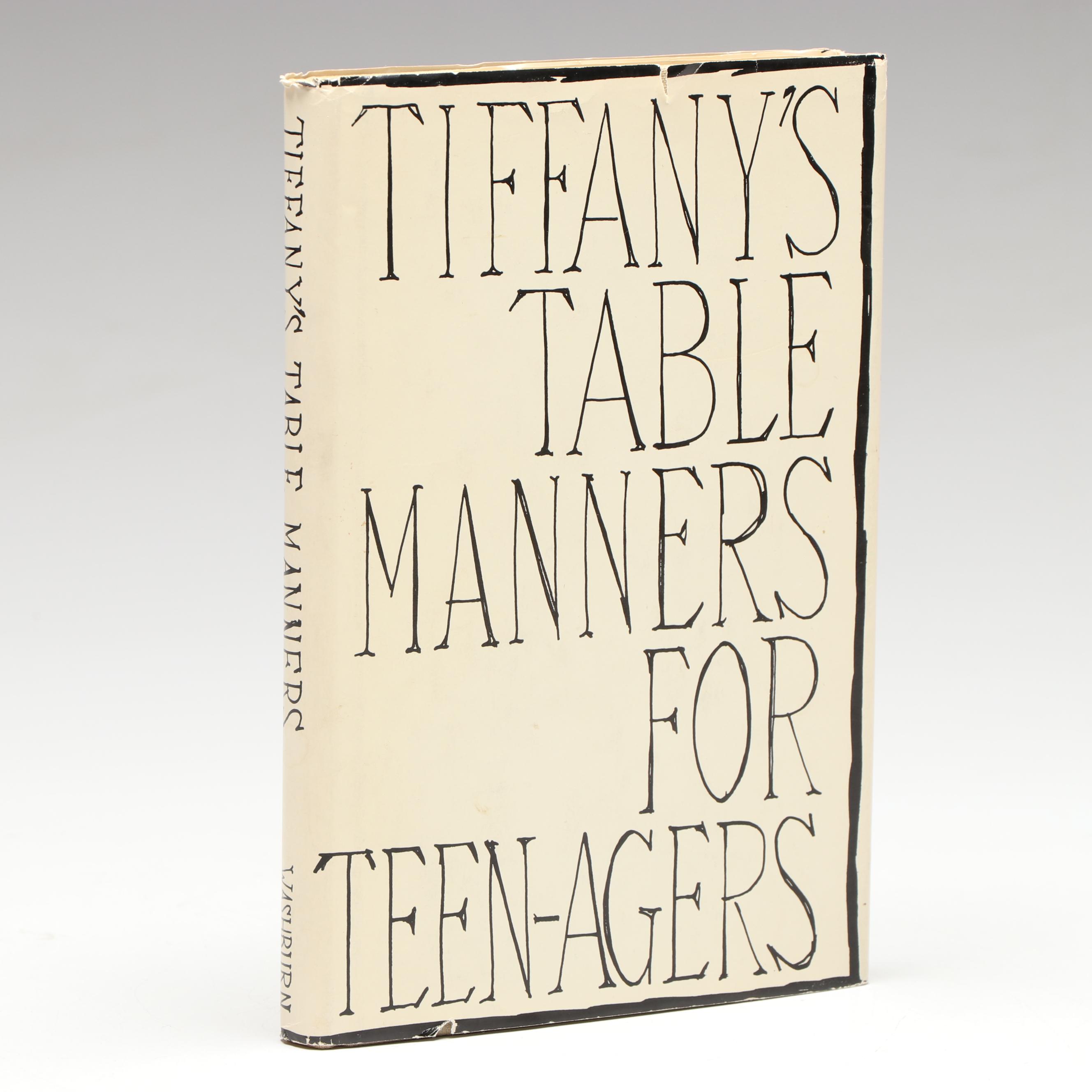 Fourth Printing "Tiffany's Table Manners for Teenagers" by Walter Hoving, 1961