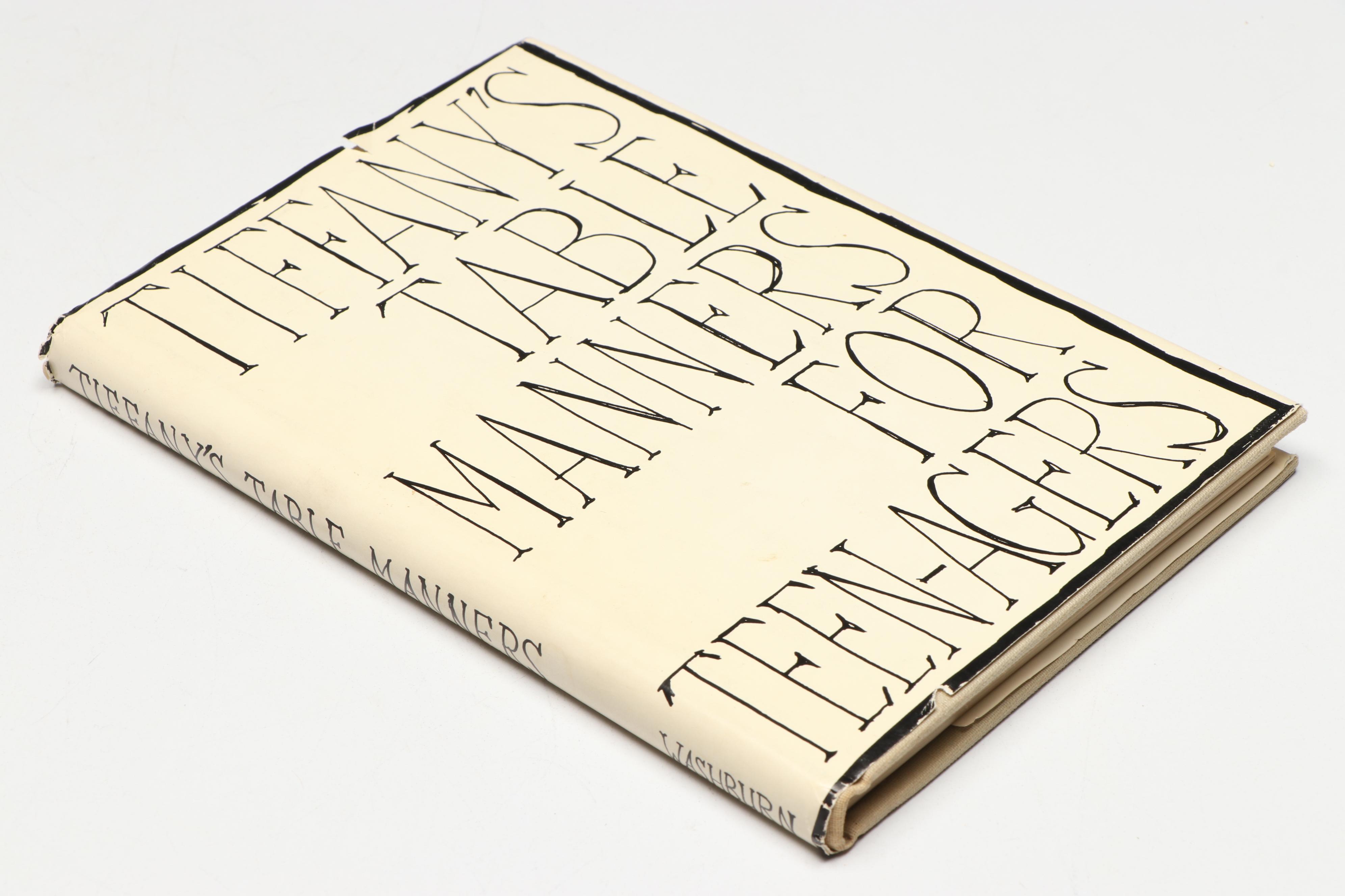 Fourth Printing "Tiffany's Table Manners for Teenagers" by Walter Hoving, 1961