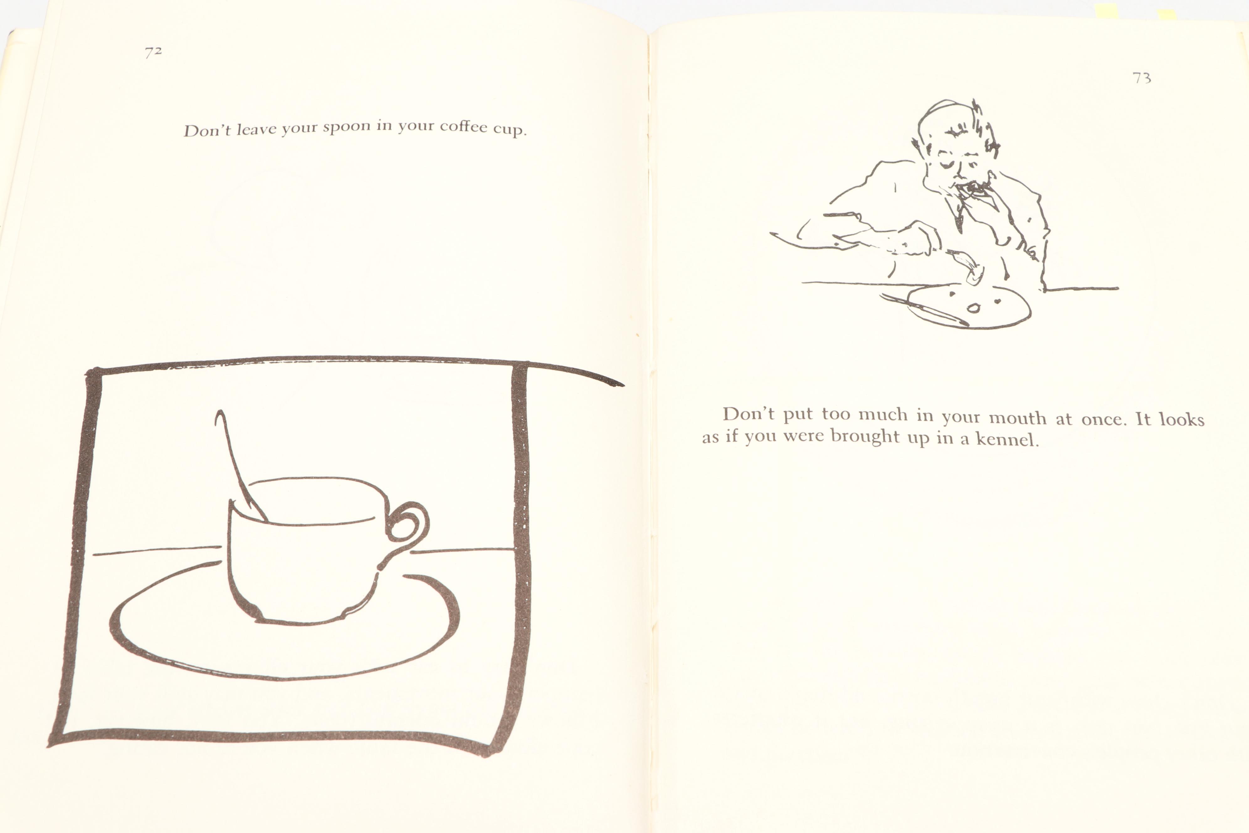 Fourth Printing "Tiffany's Table Manners for Teenagers" by Walter Hoving, 1961