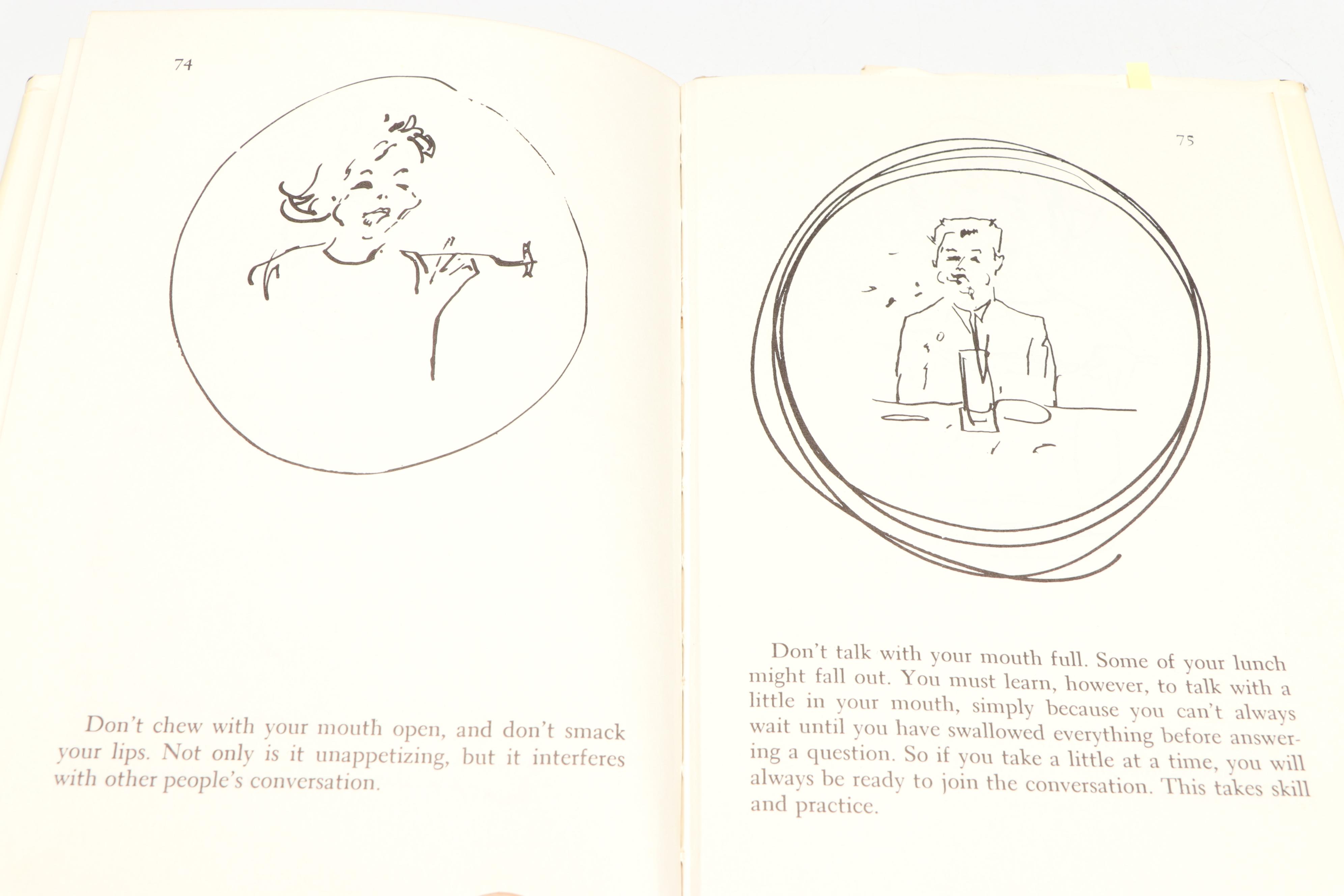 Fourth Printing "Tiffany's Table Manners for Teenagers" by Walter Hoving, 1961