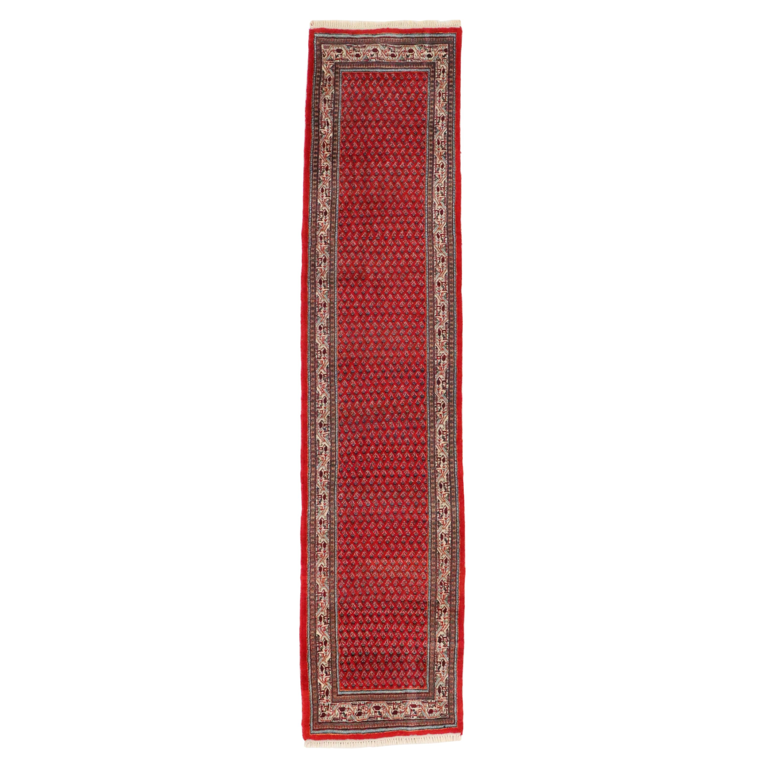 2'9 x 12'9 Hand-Knotted Persian Seraband Carpet Runner