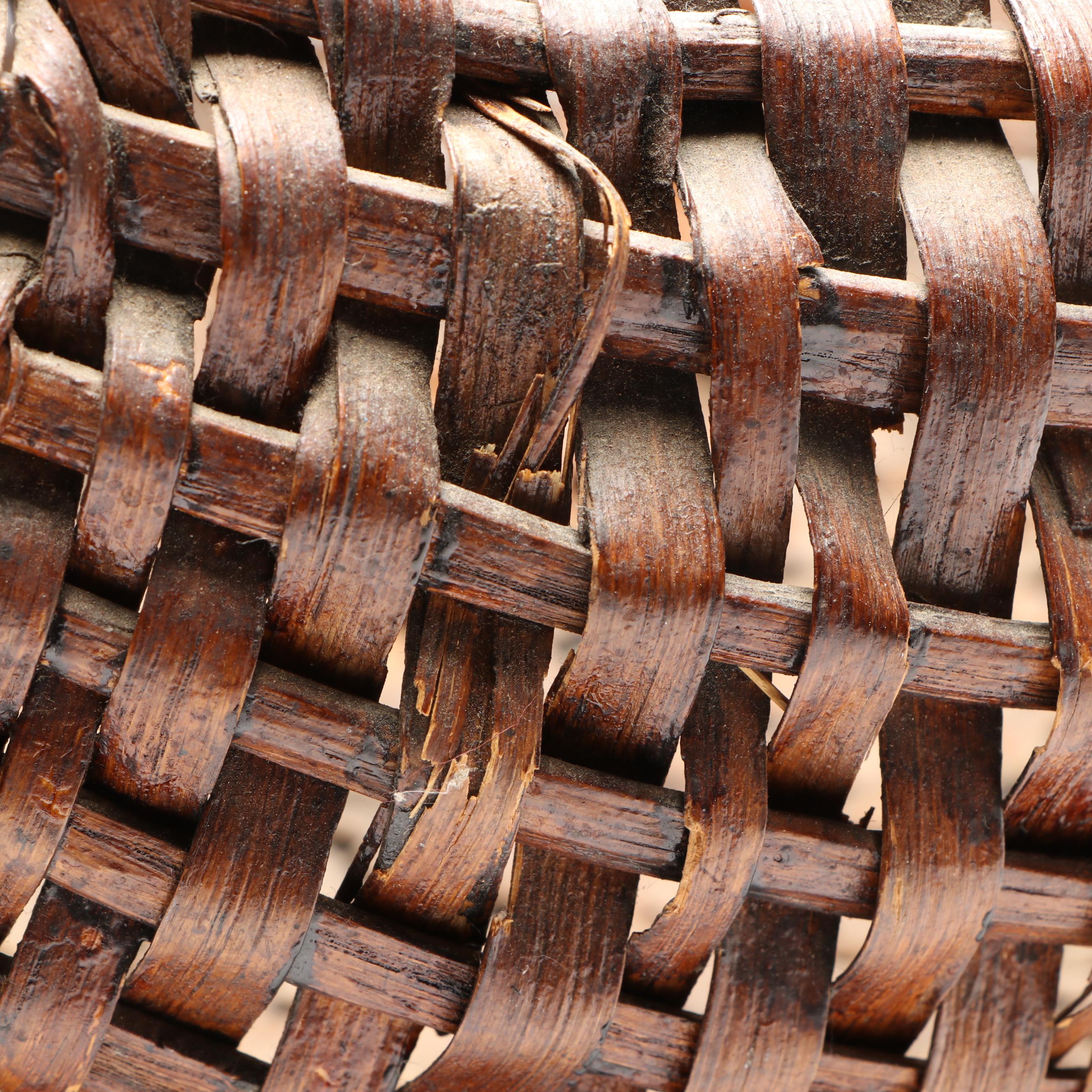 Split Wood Woven Buttocks Basket