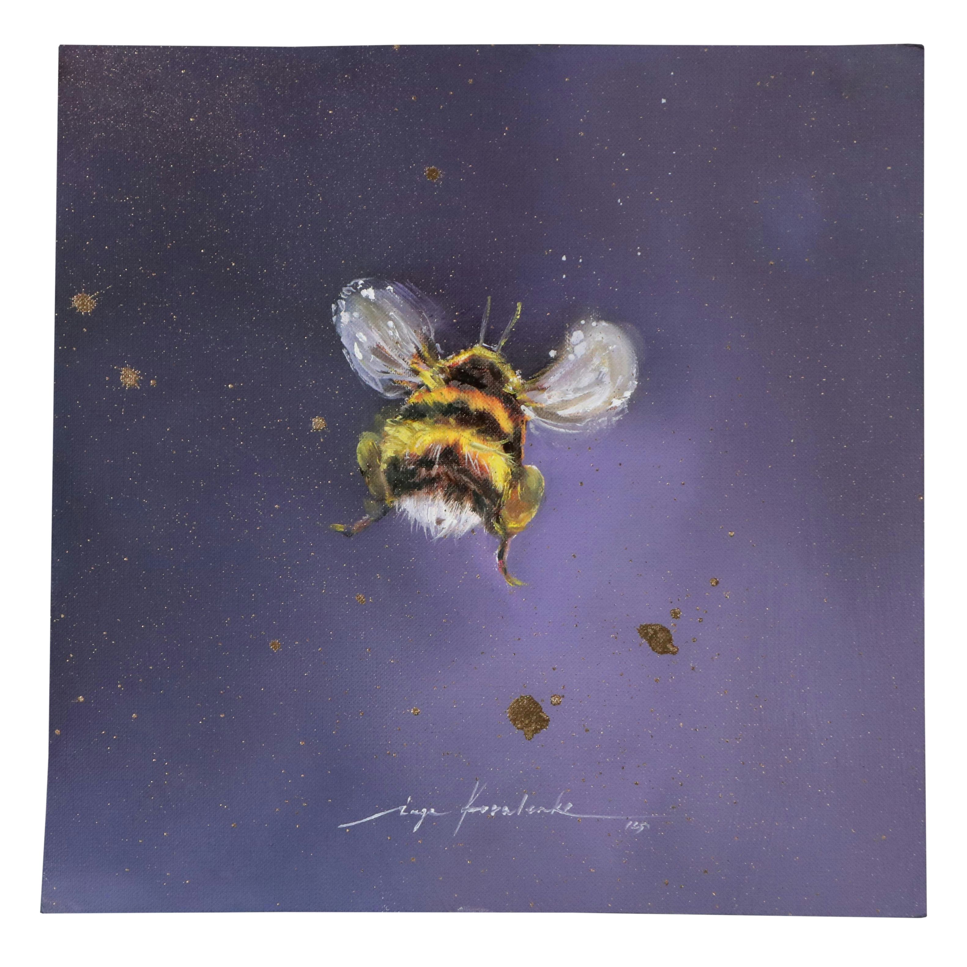 Inga Kovalenko Oil Painting of a Bee, 2025