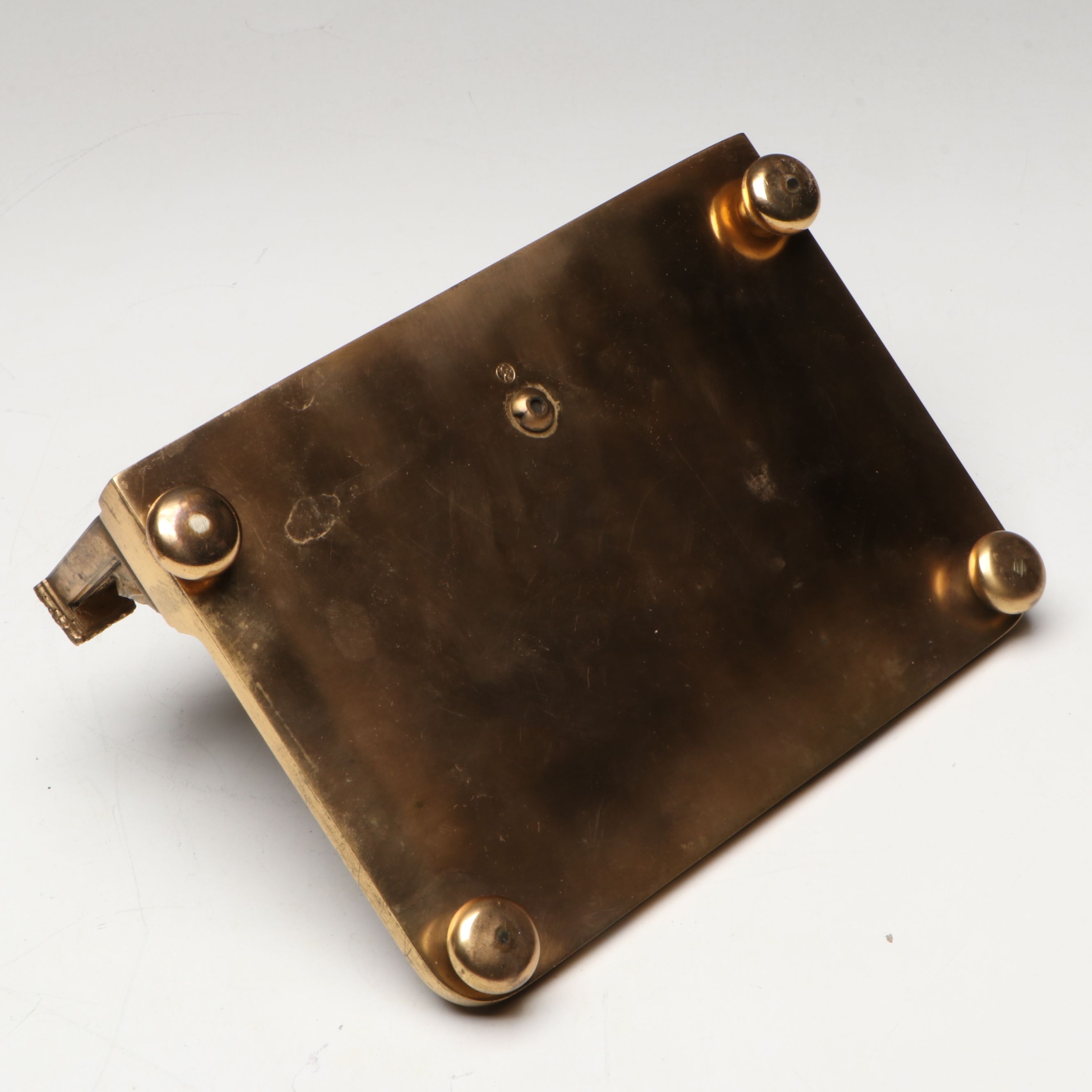 Erhard & Söhne Jugendstil Brass Inkwell and Ink Blotter, Early 20th Century