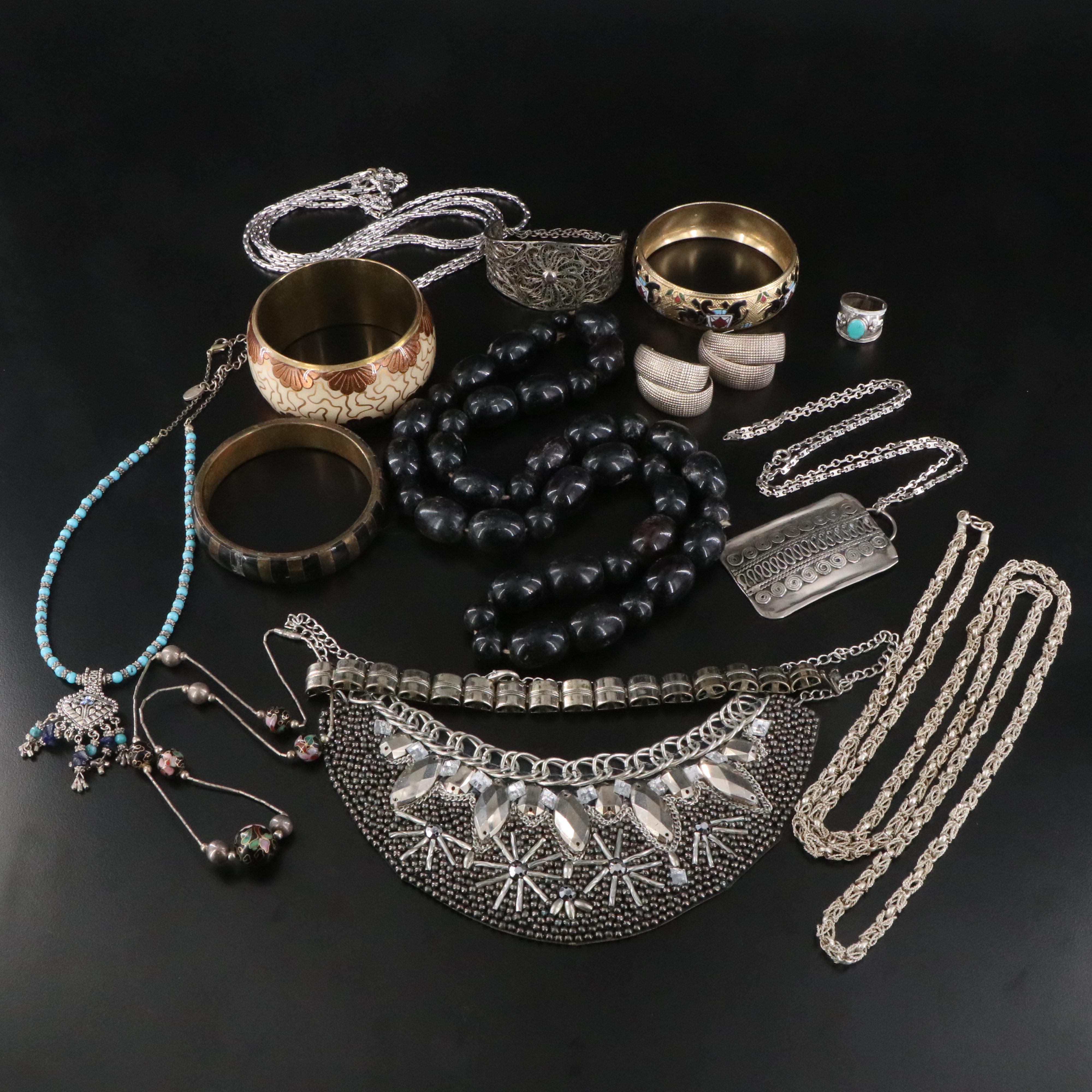 Turquoise and Cloisonné Featured in Jewelry Collection