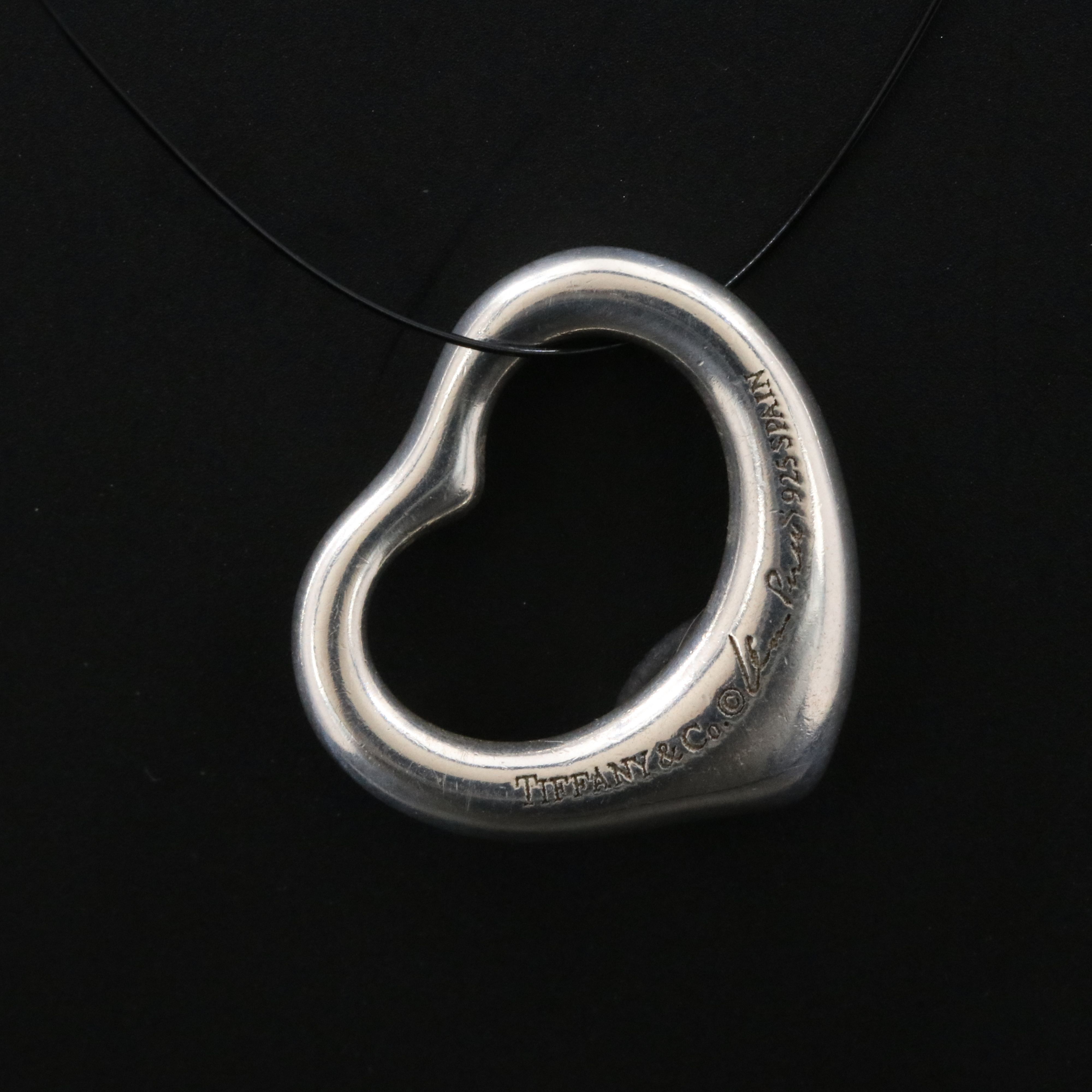 Elsa Peretti for Tiffany & Co. Open Heart Sterling Pendant