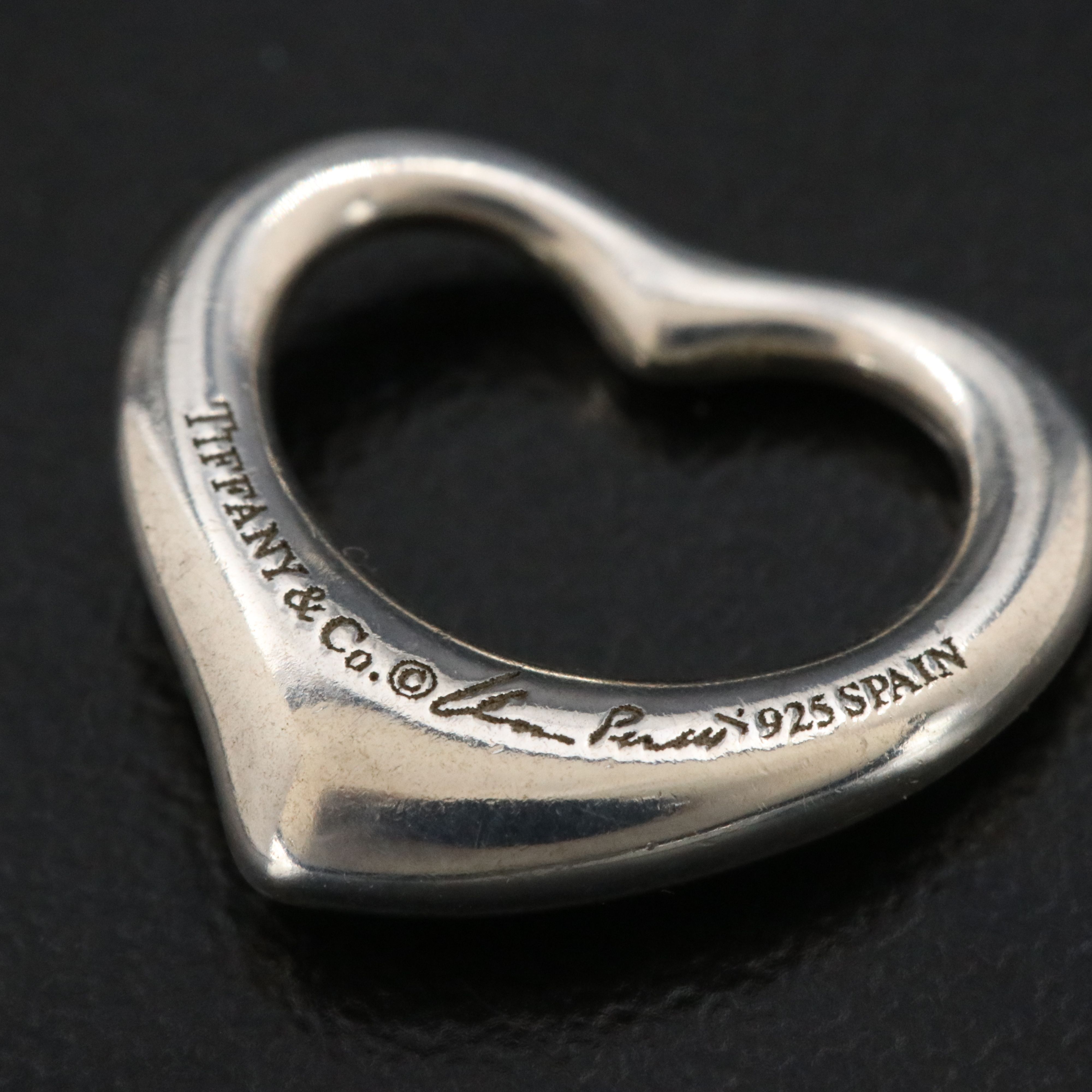Elsa Peretti for Tiffany & Co. Open Heart Sterling Pendant
