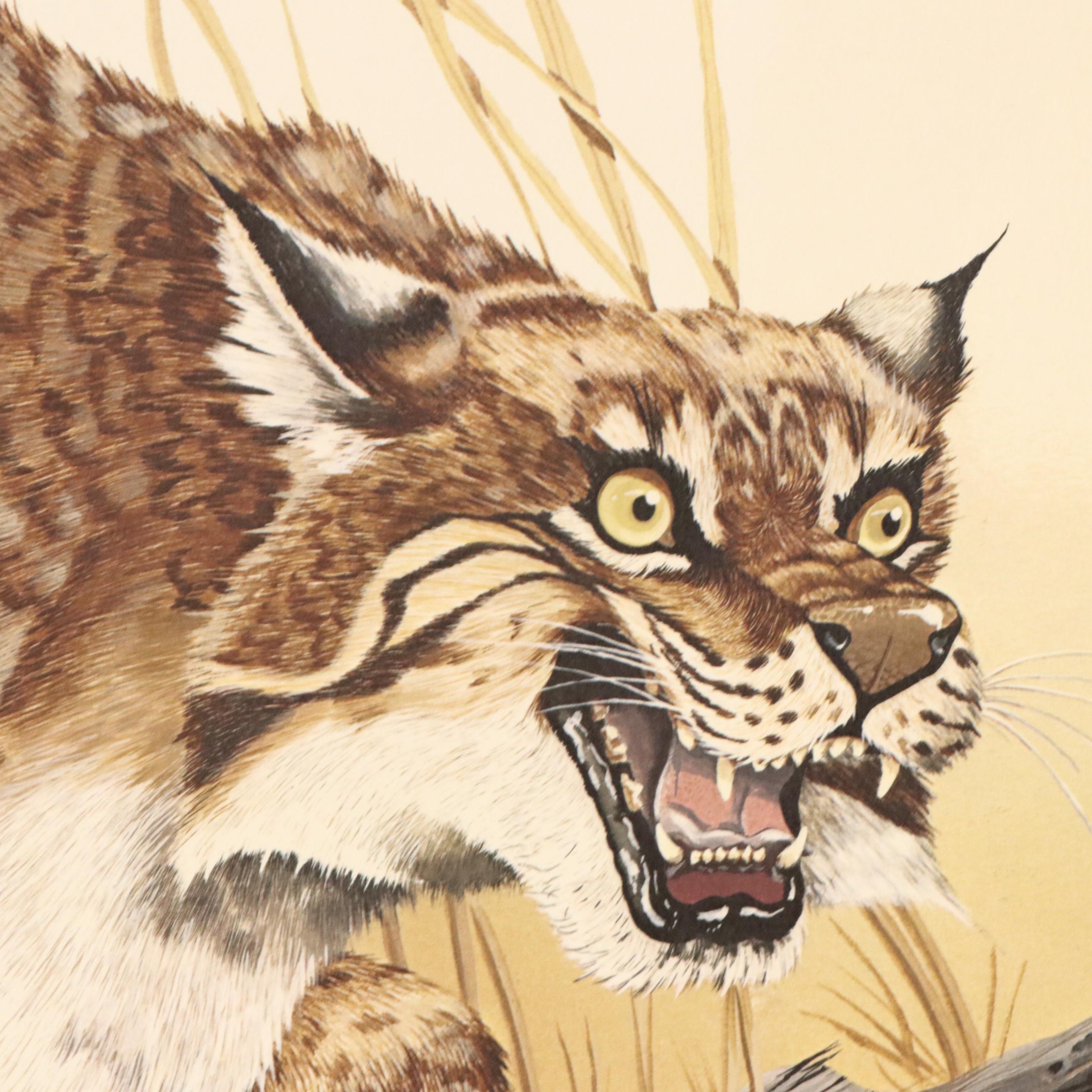 Gene Gray Offset Lithograph "Wildcat," Circa 1977