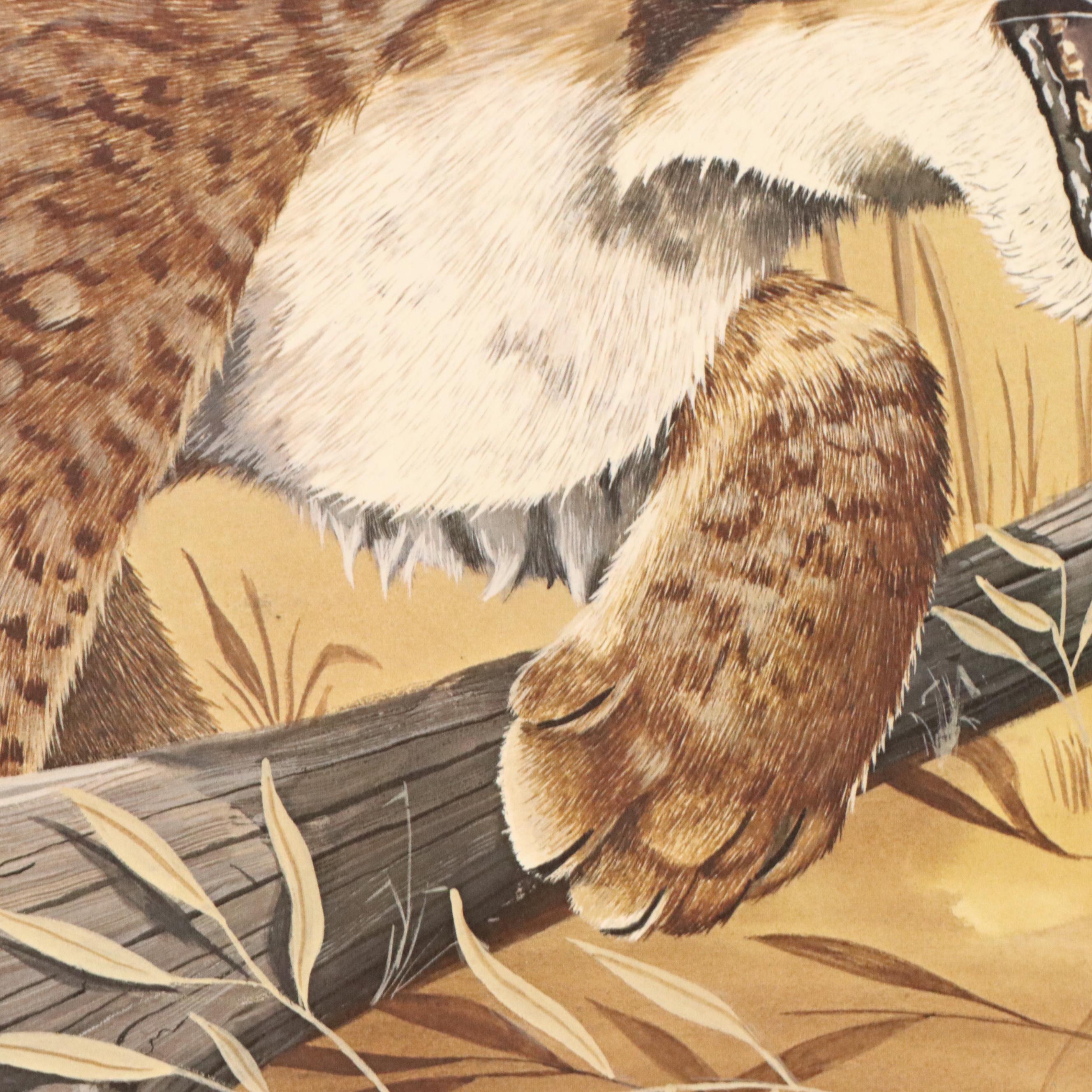 Gene Gray Offset Lithograph "Wildcat," Circa 1977