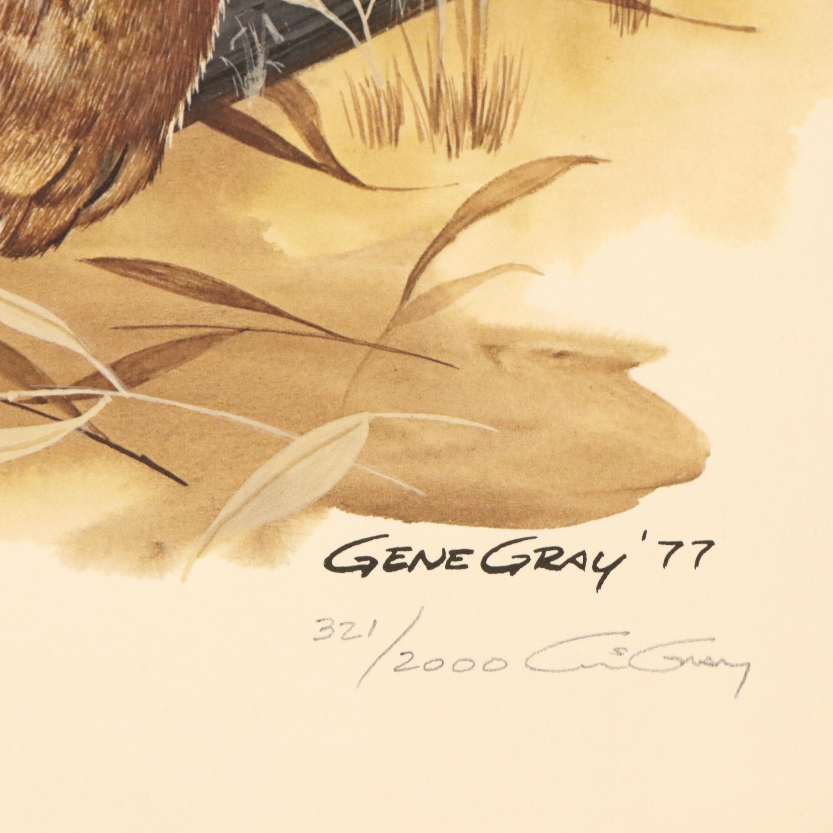 Gene Gray Offset Lithograph "Wildcat," Circa 1977