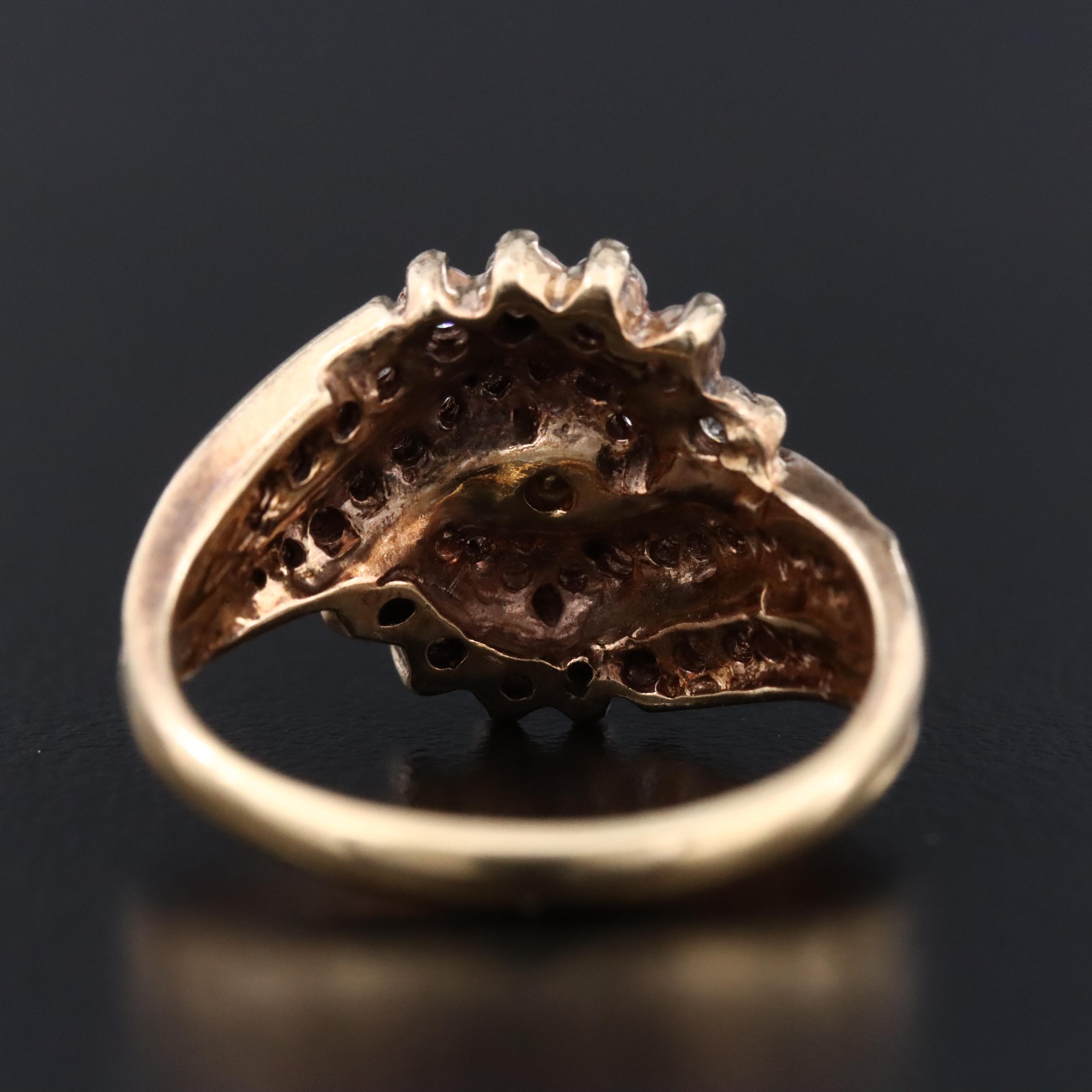 14K and 10K 1.02 CTW Diamond Ring