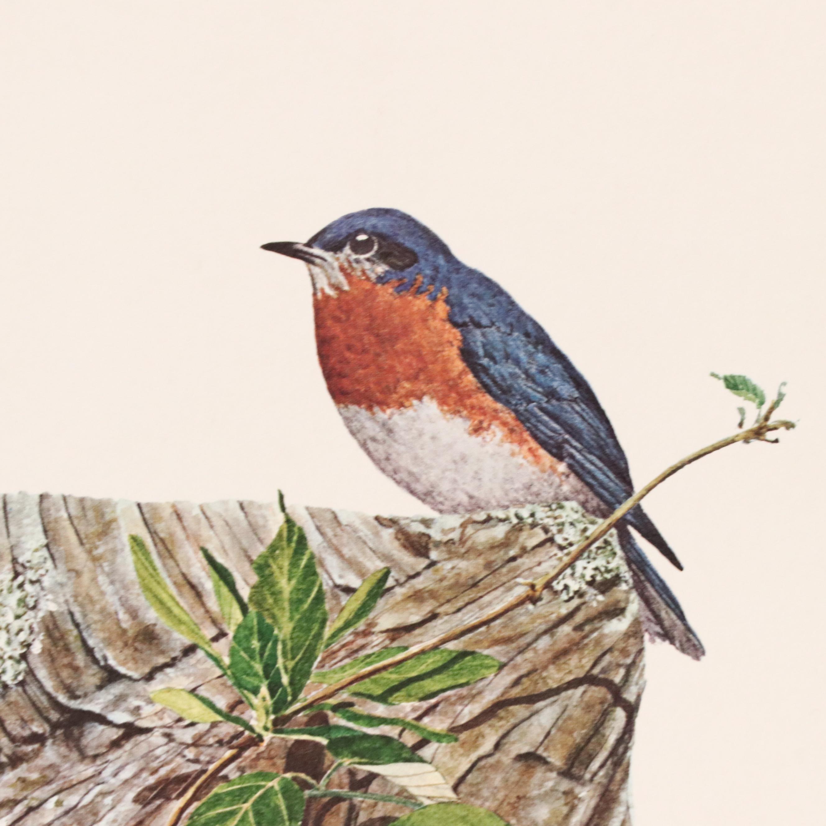 Robert Redden Offset Lithograph "Blue Bird Afternoon," Late 20th Century