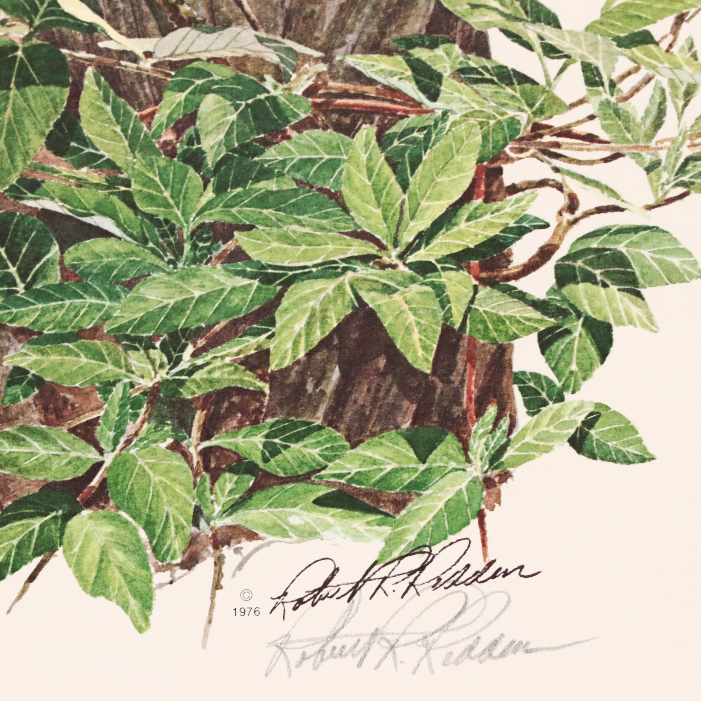 Robert Redden Offset Lithograph "Blue Bird Afternoon," Late 20th Century