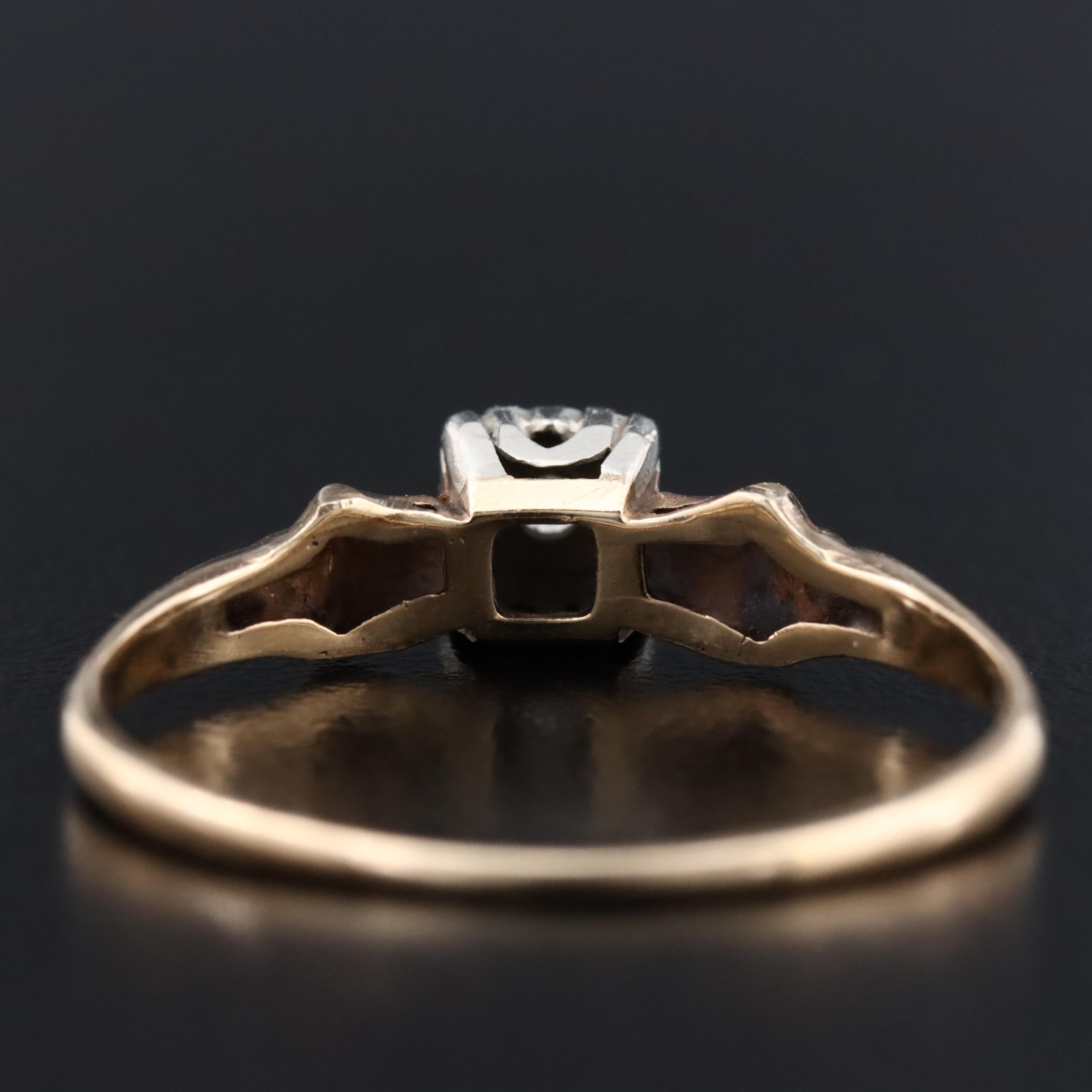 10K and 14K 0.03 CT Diamond Ring