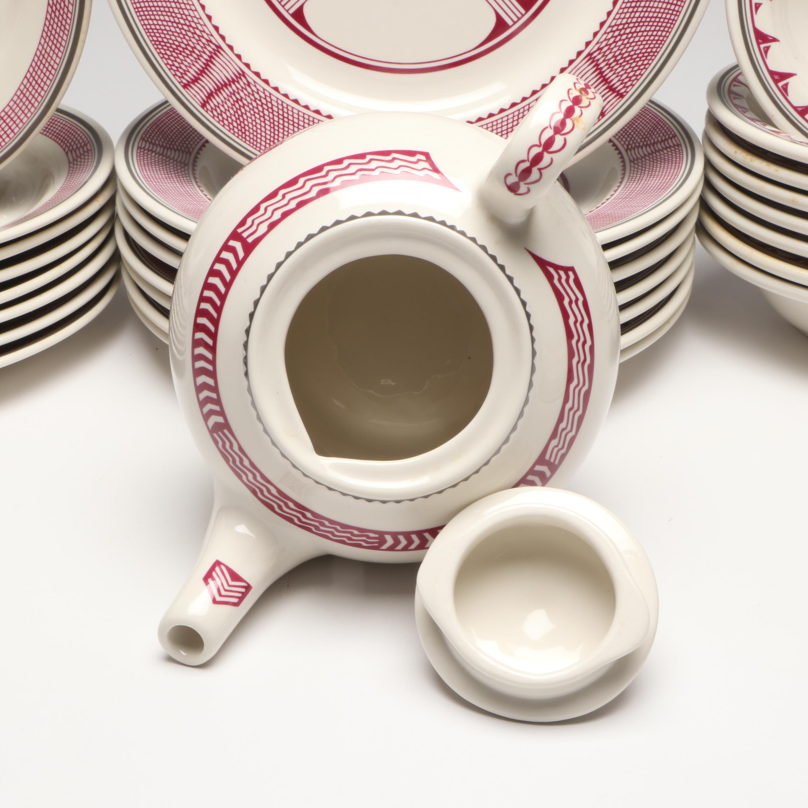 Pipestone Buffalo China Reproduction "Mimbreno" Santa Fe Railroad China