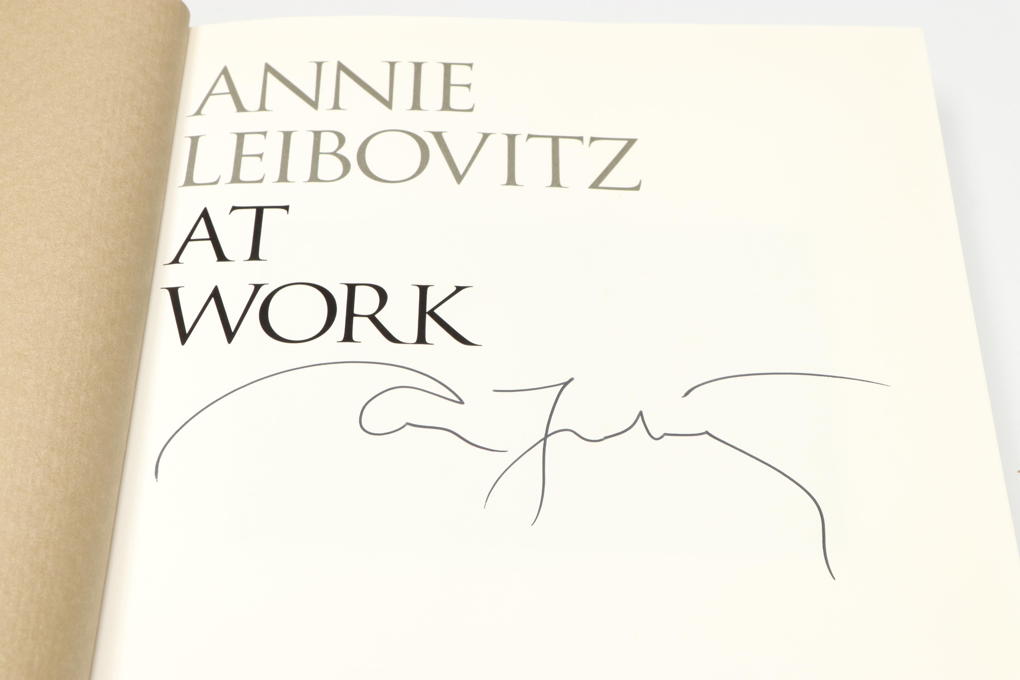 Signed First Printing "Annie Leibovitz at Work" by Annie Leibovitz, 2008