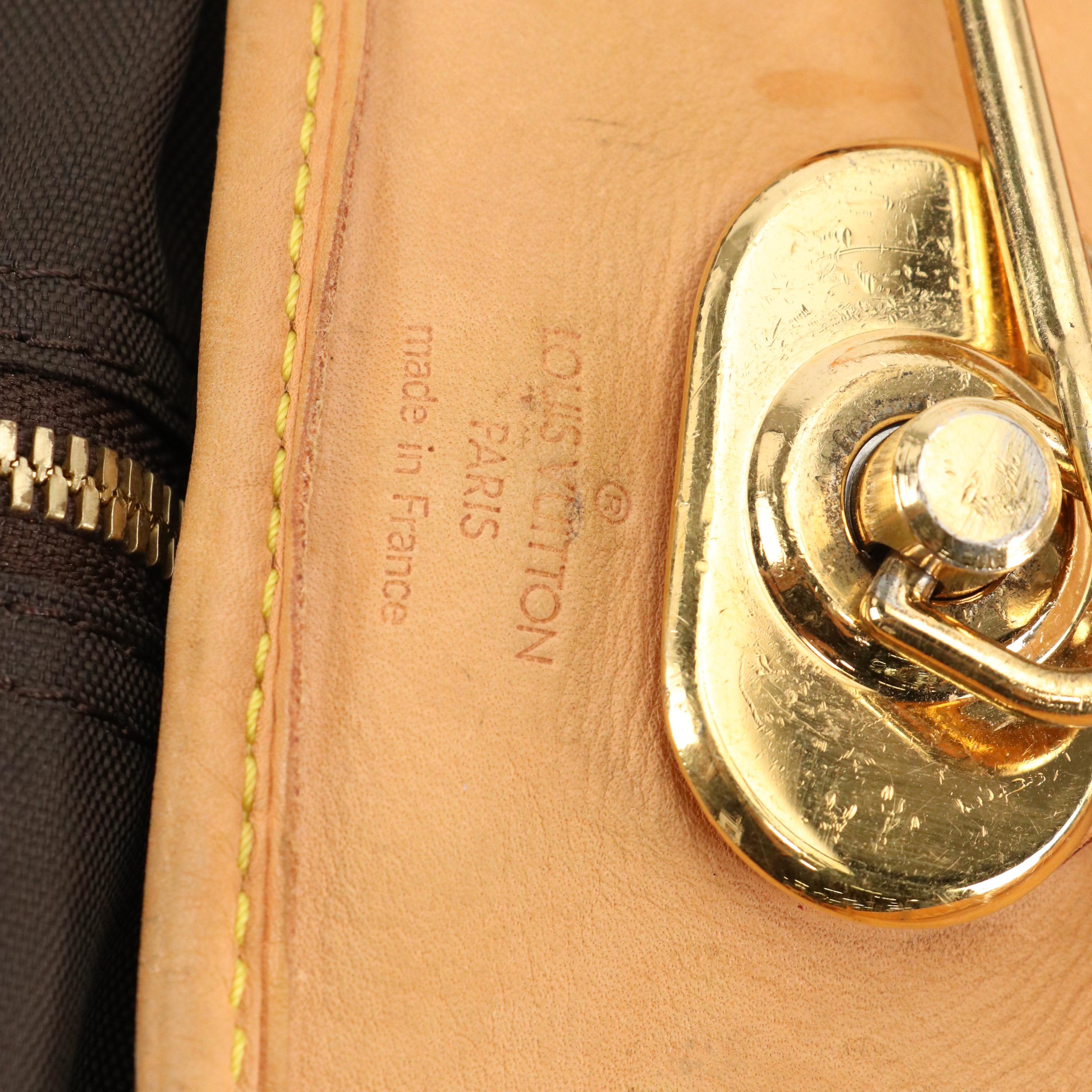 Louis Vuitton Folding Garment Bag with Hanger in Monogram Canvas and Leather