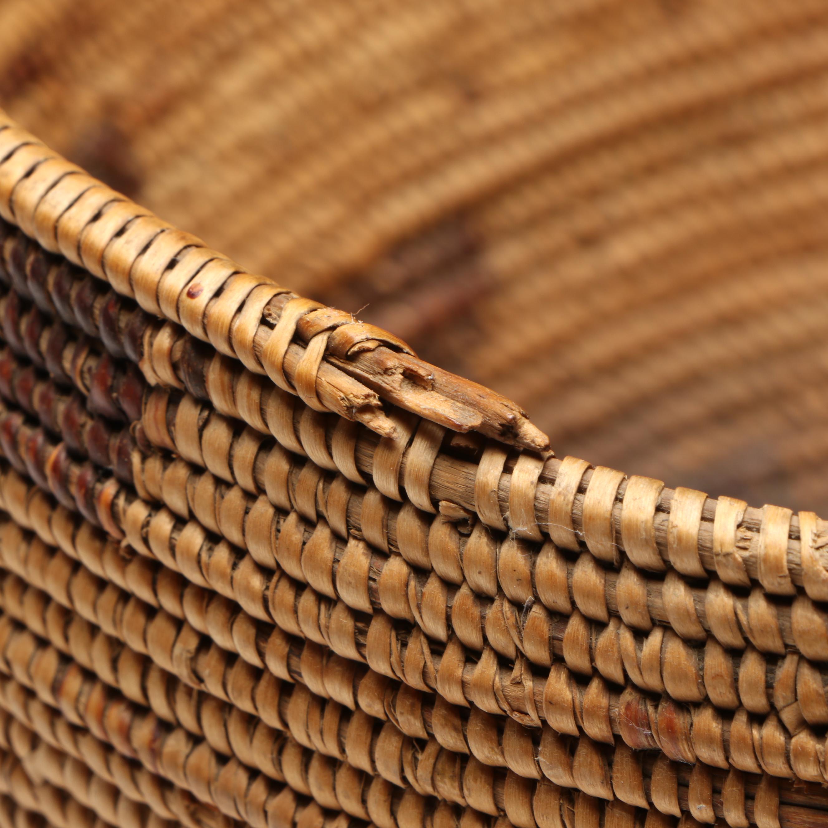 Indigenous California Coiled Basketry Bowl, 20th Century