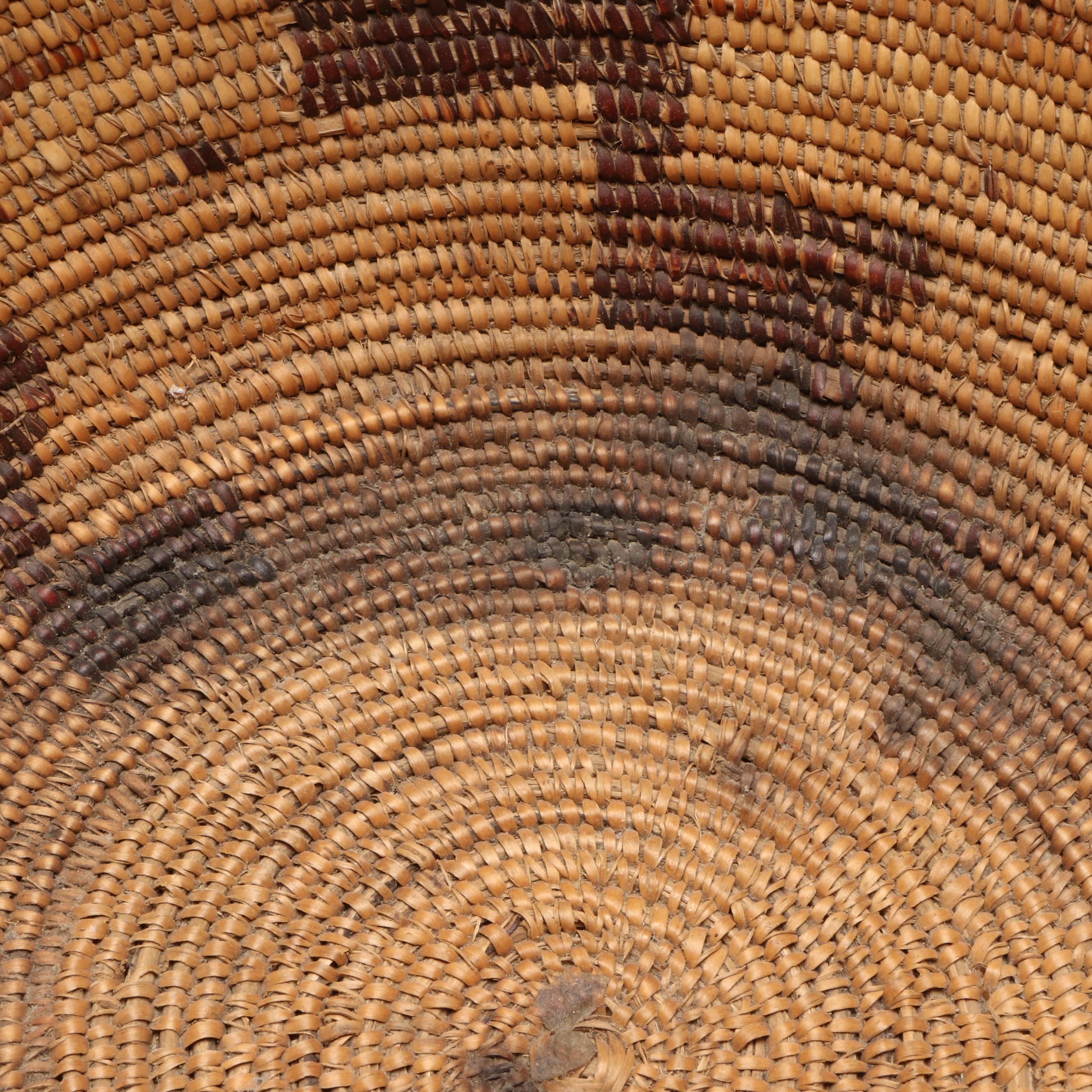 Indigenous California Coiled Basketry Bowl, 20th Century