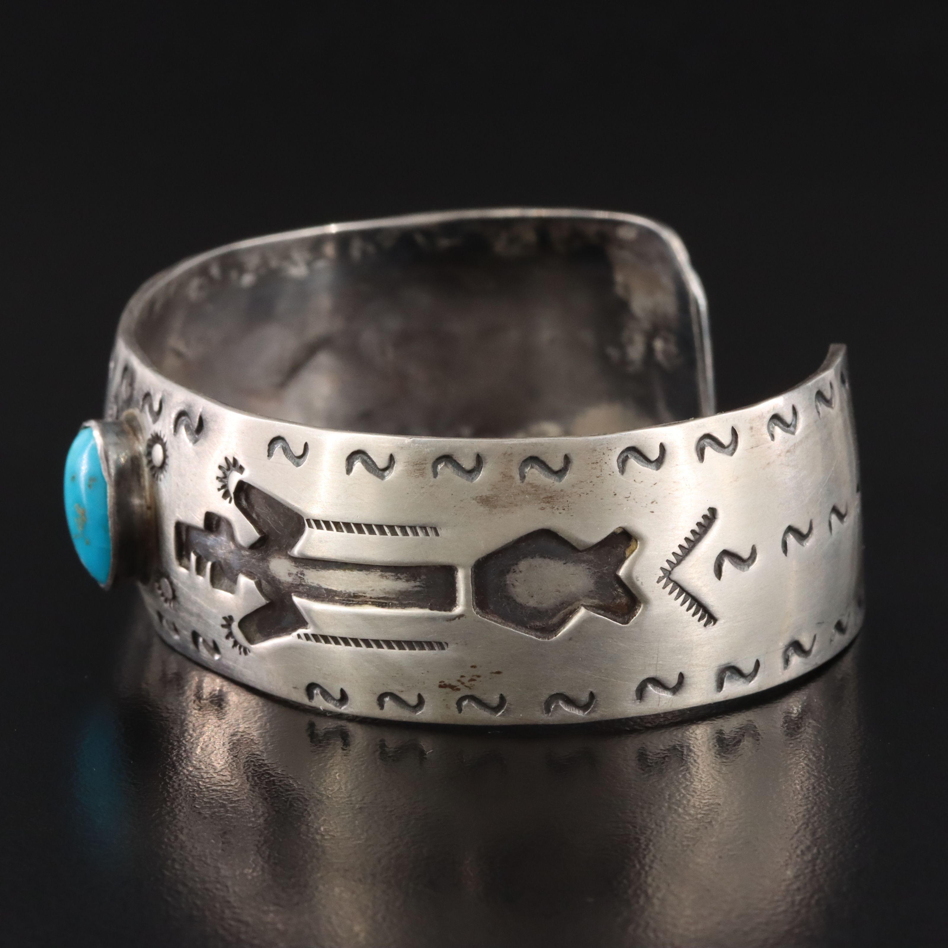 Southwestern Sterling Turquoise Cuff
