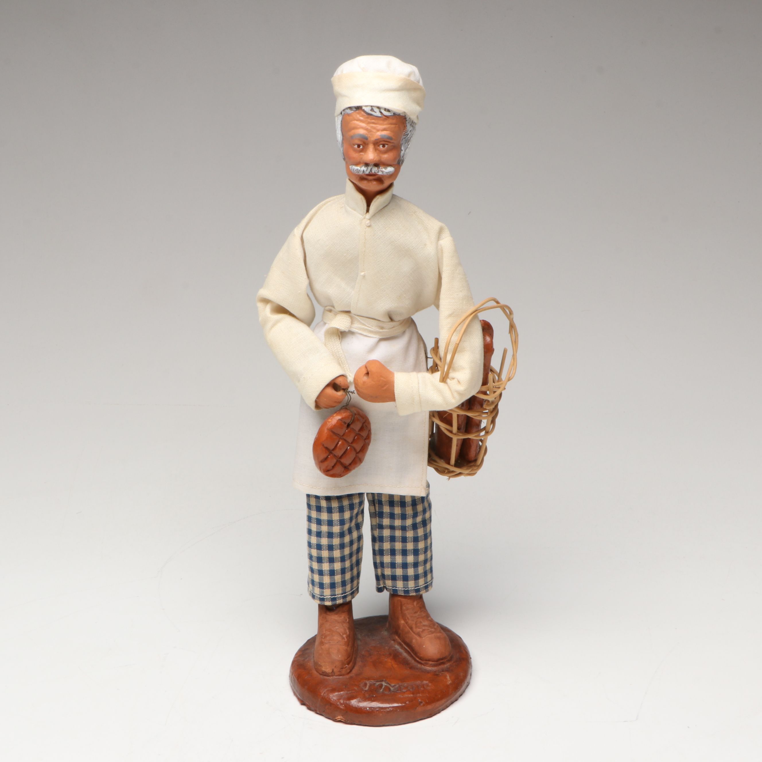 Nimet Turkish Hand-Painted Ceramic Bowls with Vase, Plate and Figurine