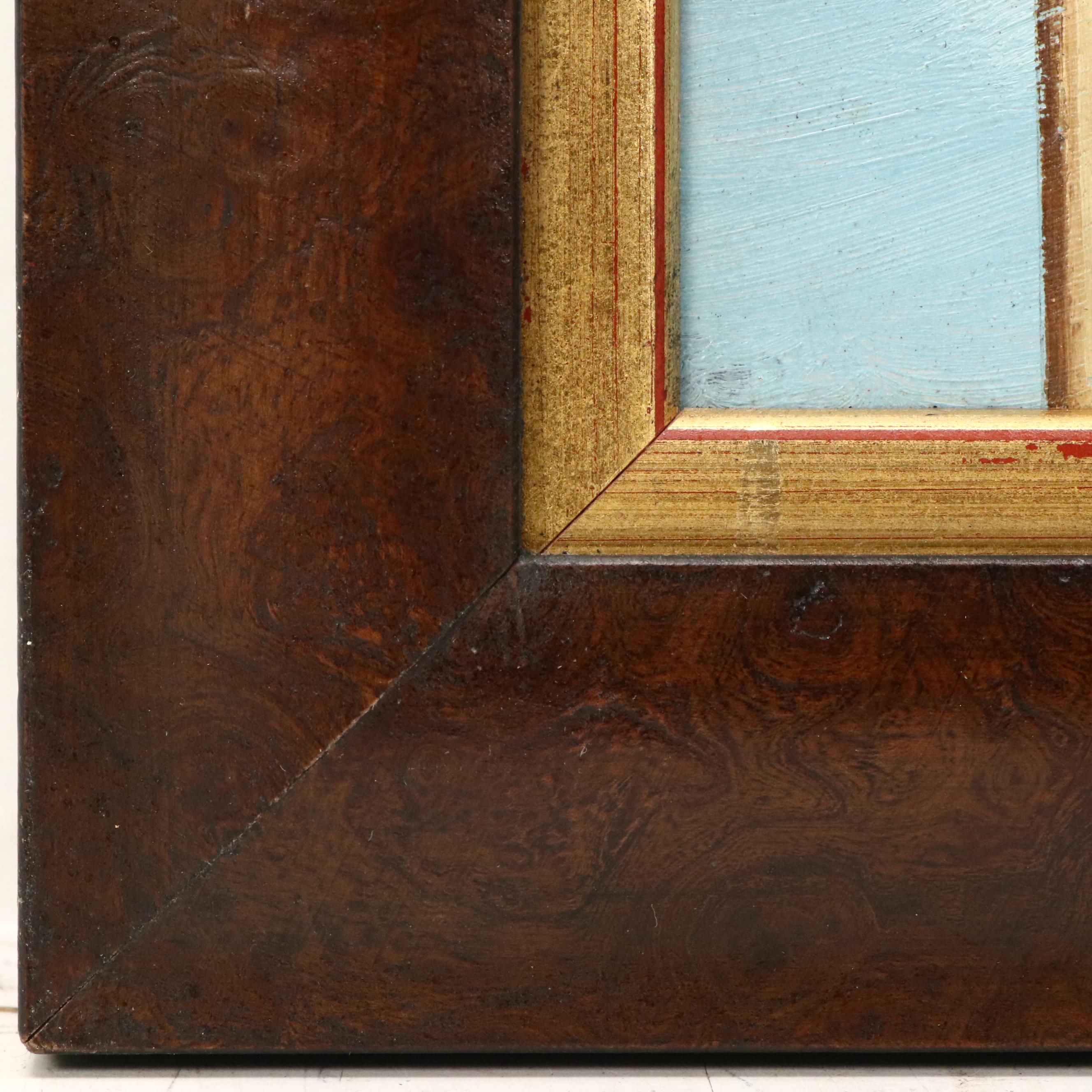 G. Matlack Patriotic Oil Painting of American Flag, 1919