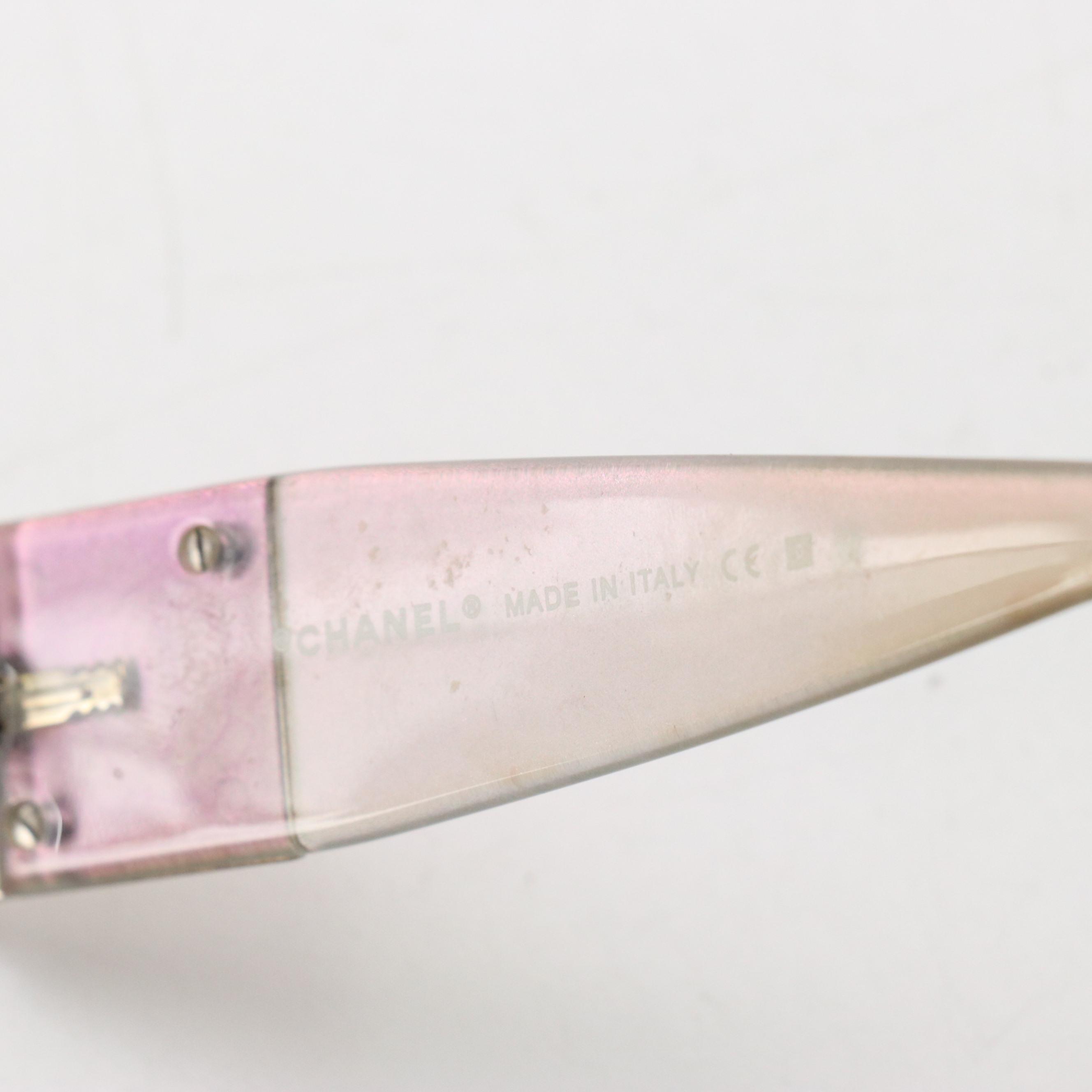 Chanel CC Crystal 4117-B Semi-Rimless Sunglasses