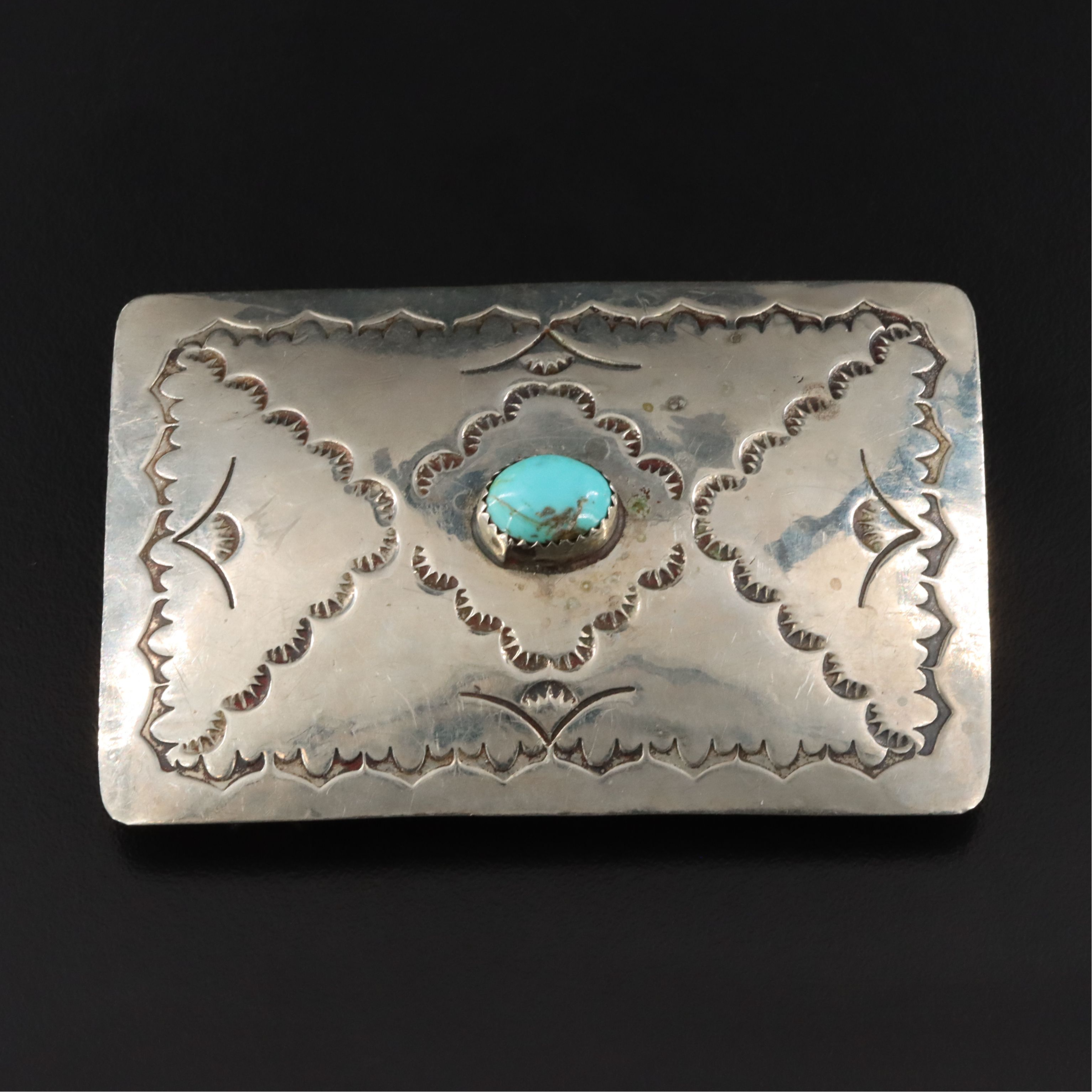 Southwestern Turquoise Belt Buckle