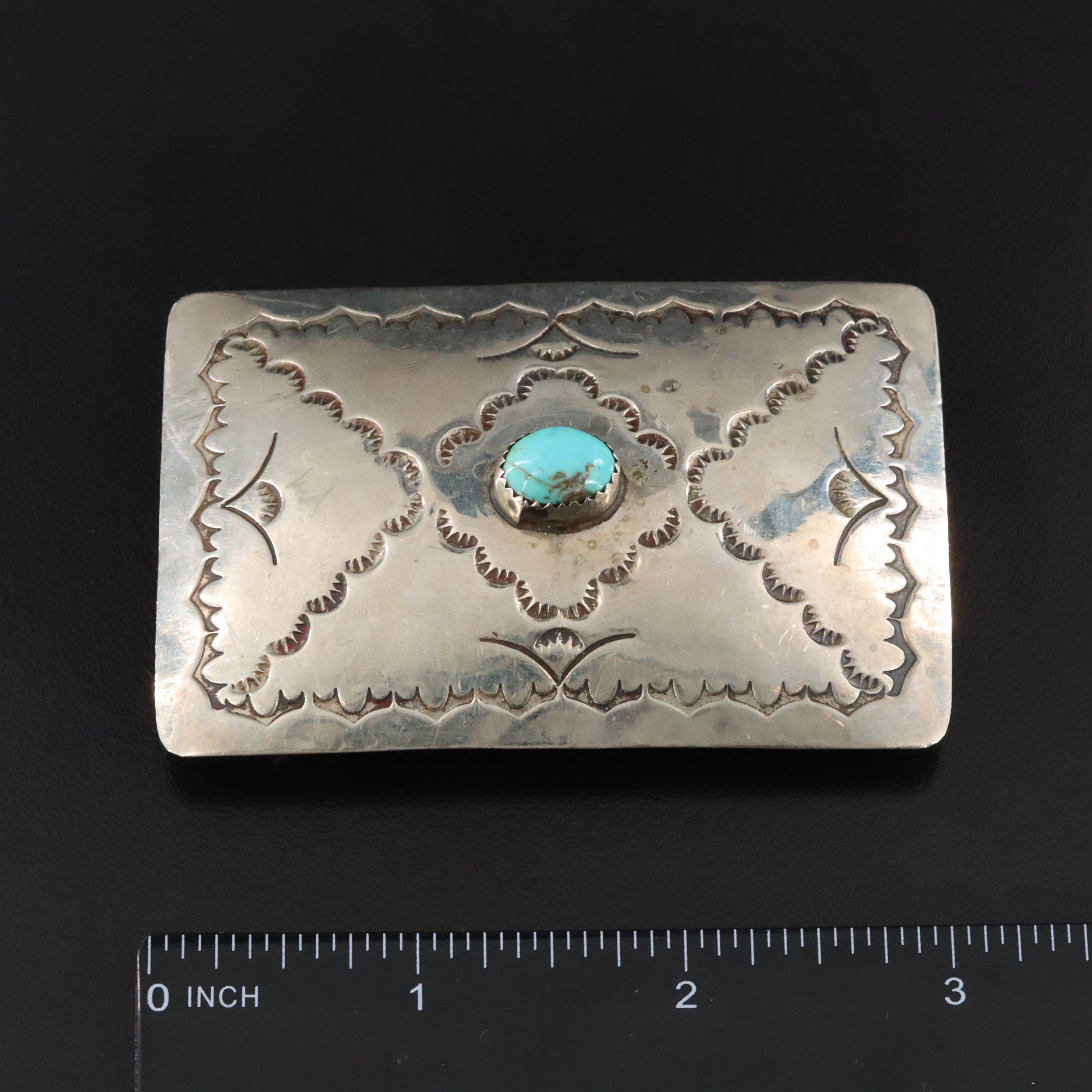 Southwestern Turquoise Belt Buckle