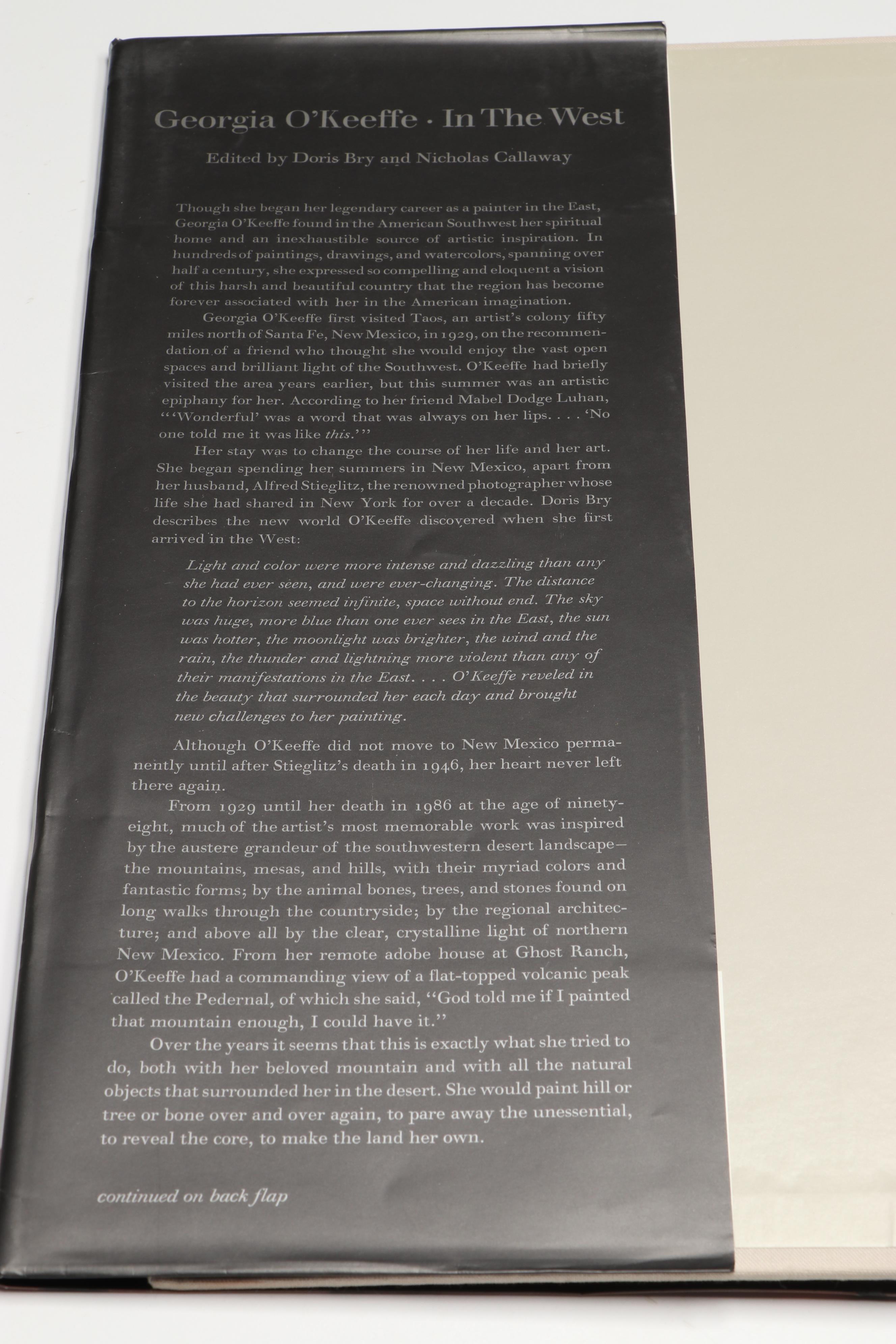 First Edition "Georgia O'Keeffe: In the West" Edited by Bry and Callaway, 1989