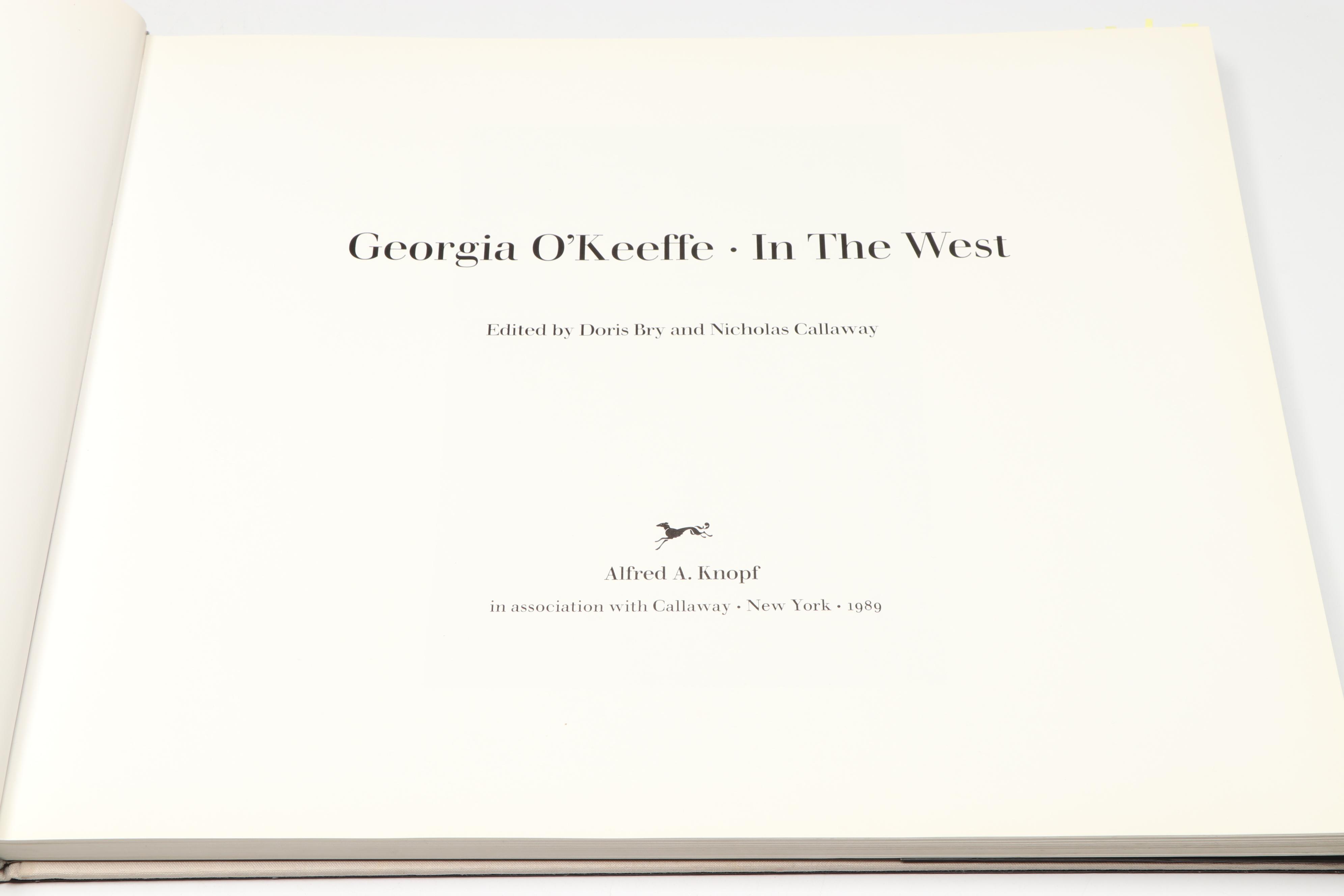 First Edition "Georgia O'Keeffe: In the West" Edited by Bry and Callaway, 1989