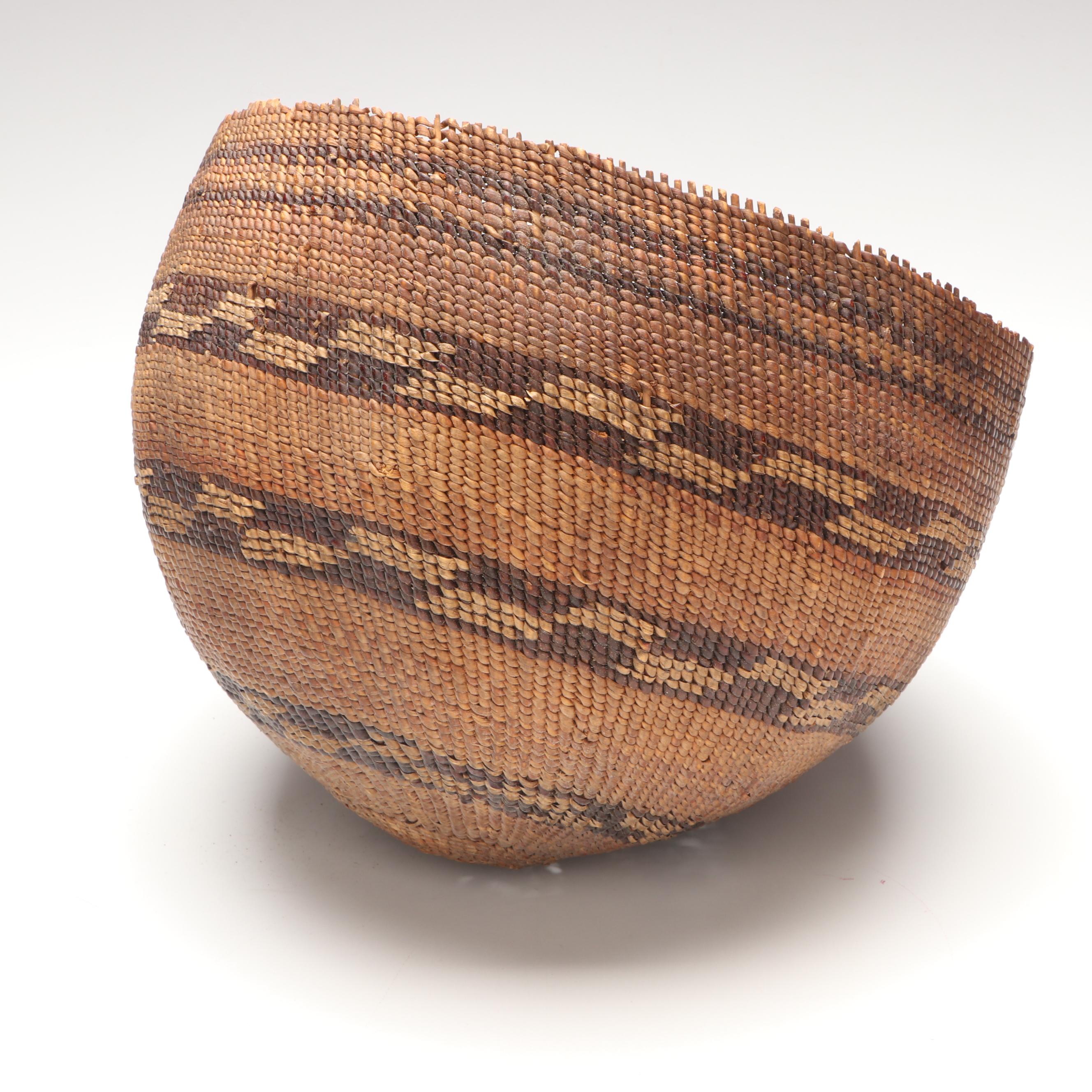 Indigenous California Twined Basket, 20th Century