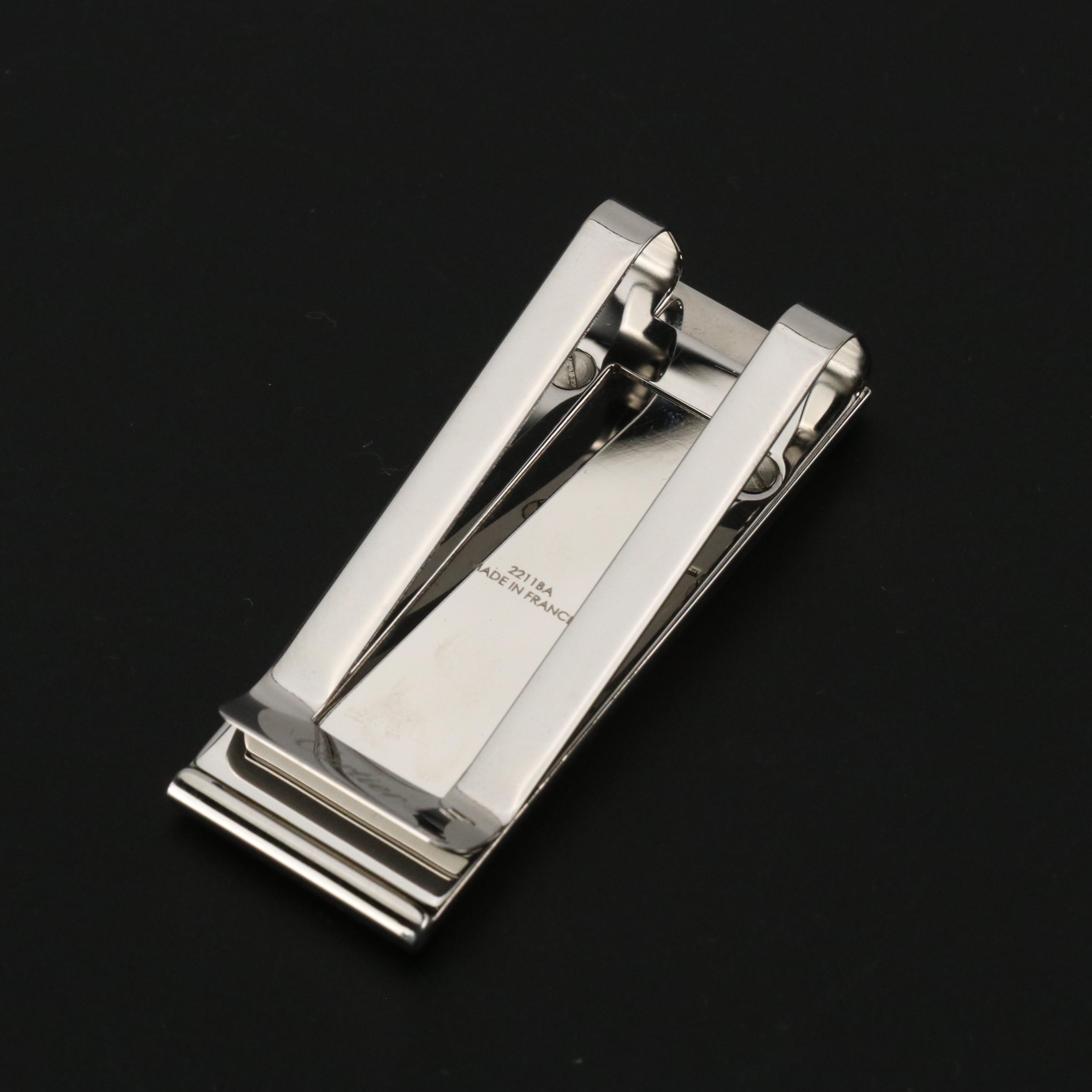Cartier Santos de Cartier Stainless Steel/Gold Tone Money Clip