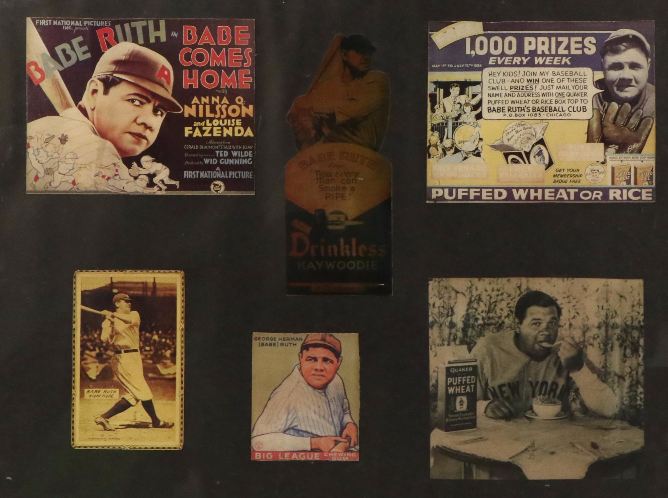 Babe Ruth Digital Reproductions of Advertisements