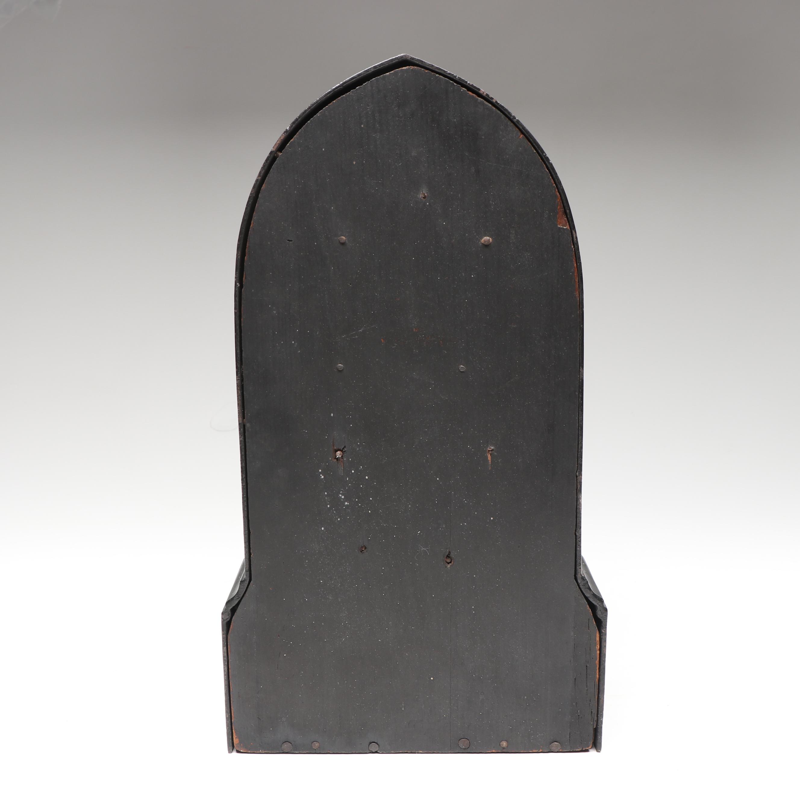 Victorian Style Mother-of-Pearl Inlay Wooden Mantel Clock